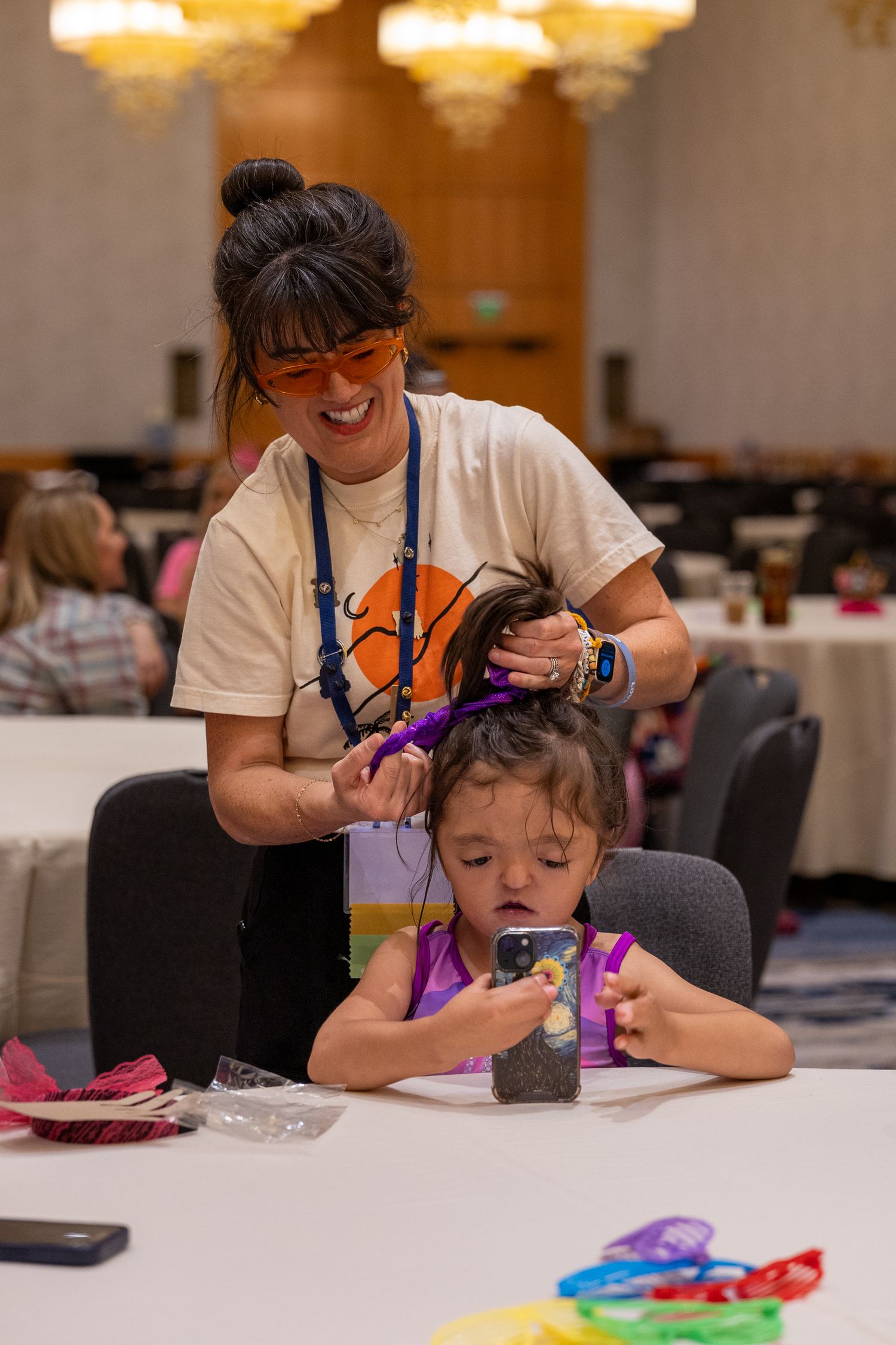 Attendees building connections at retreat in Bellevue