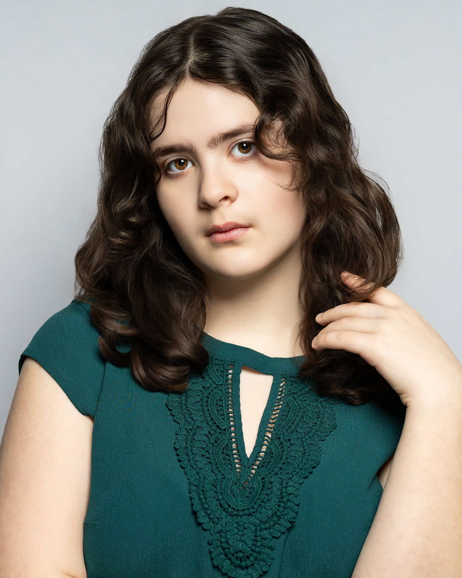 Actor headshot portrait with clean studio background in Kirkland