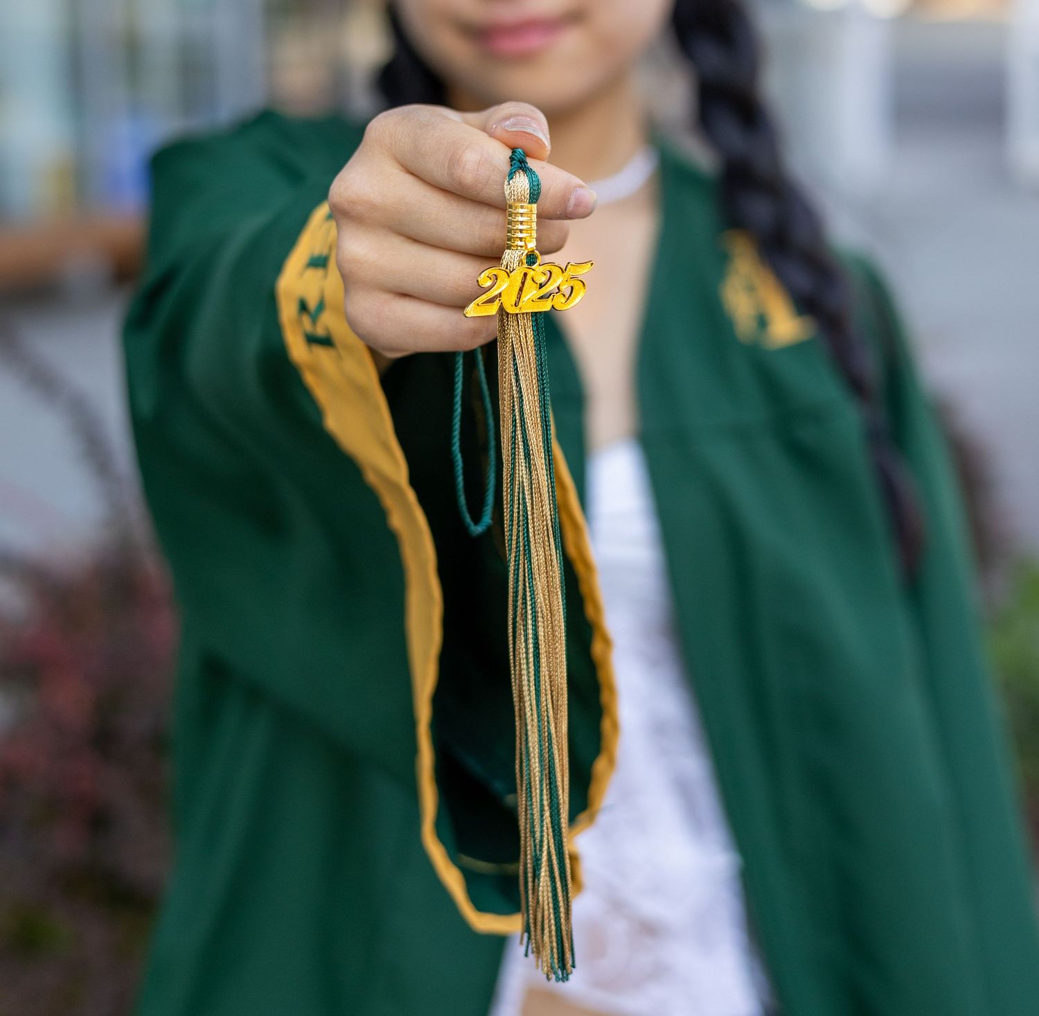 Senior portrait celebrating graduation in Redmond