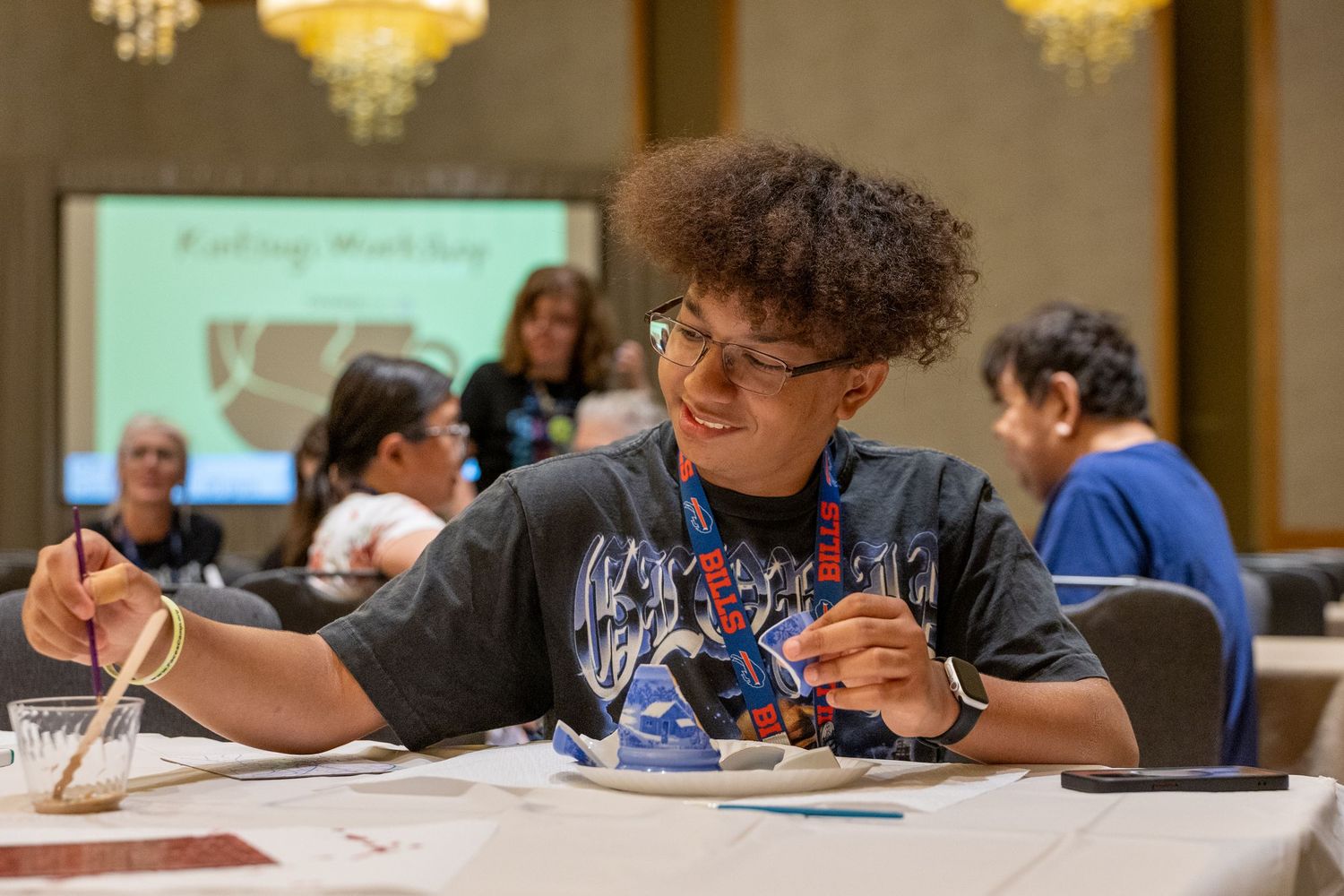 Kid engaging in activity during retreat event in Bellevue