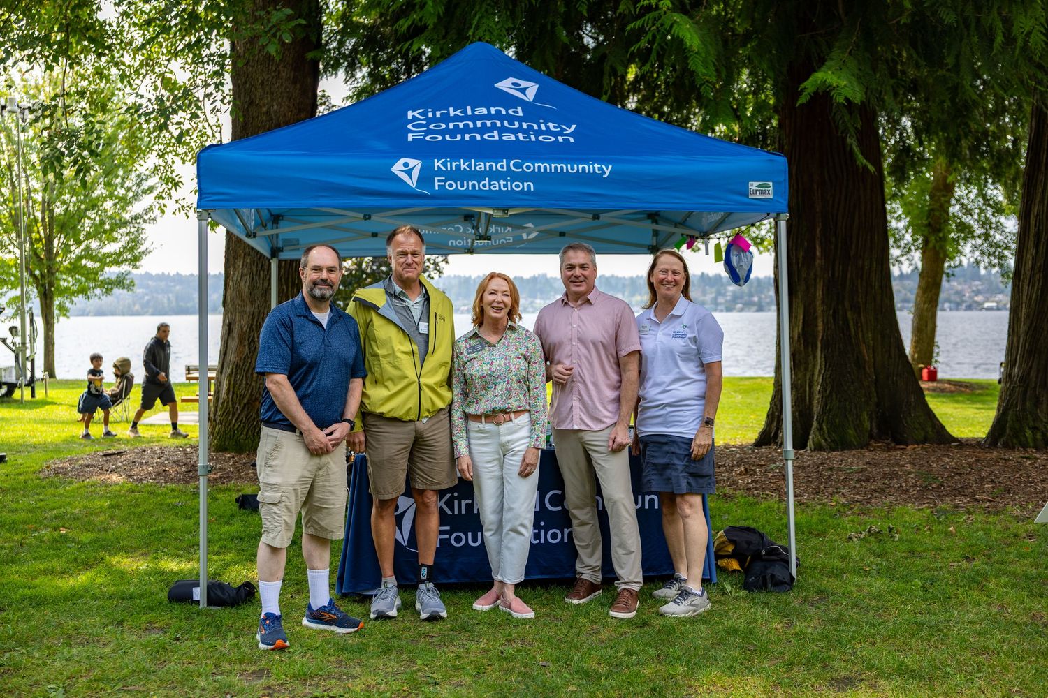 Nonprofit community event at park in Kirkland