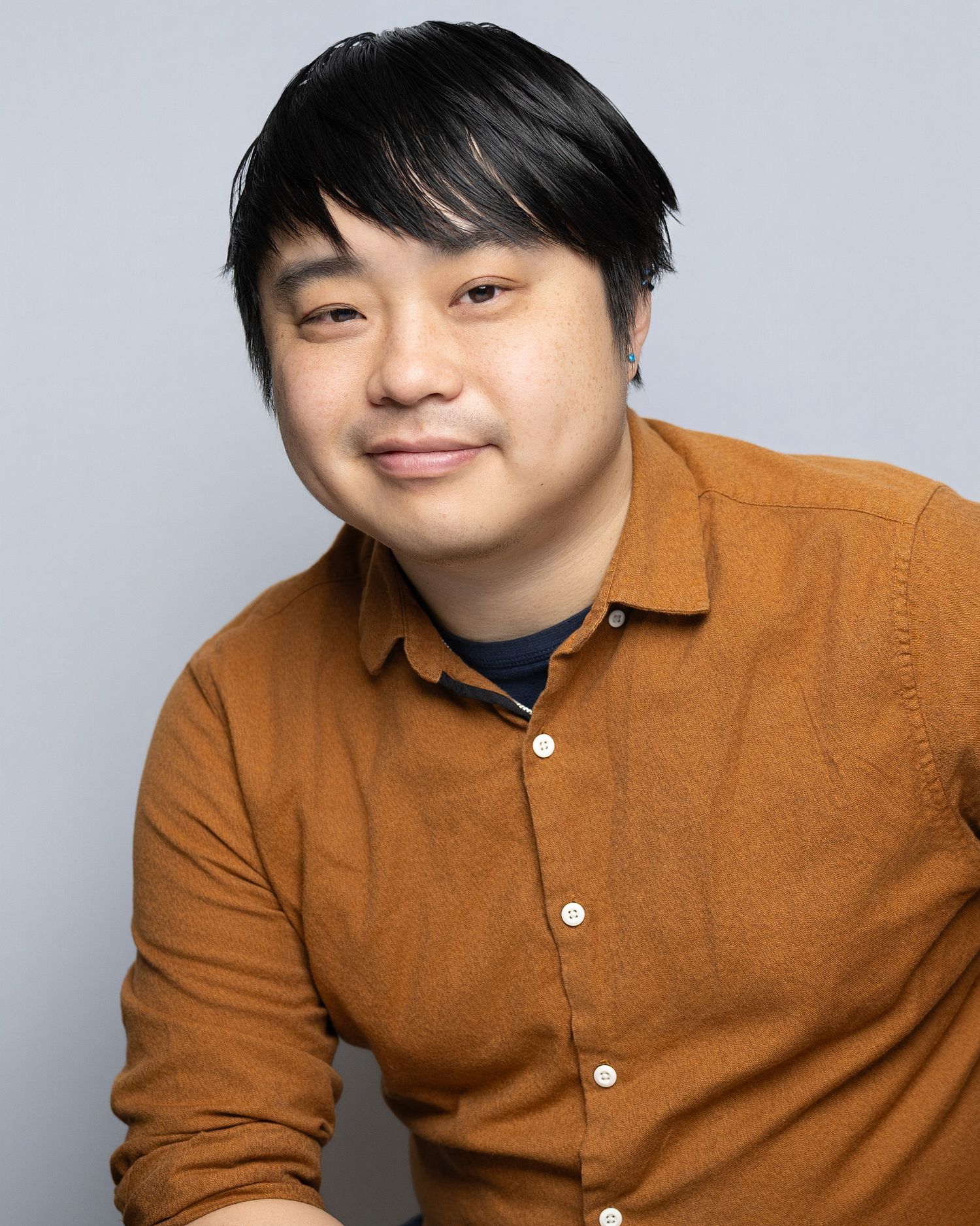 Actor headshot portrait with soft shadows in Kirkland