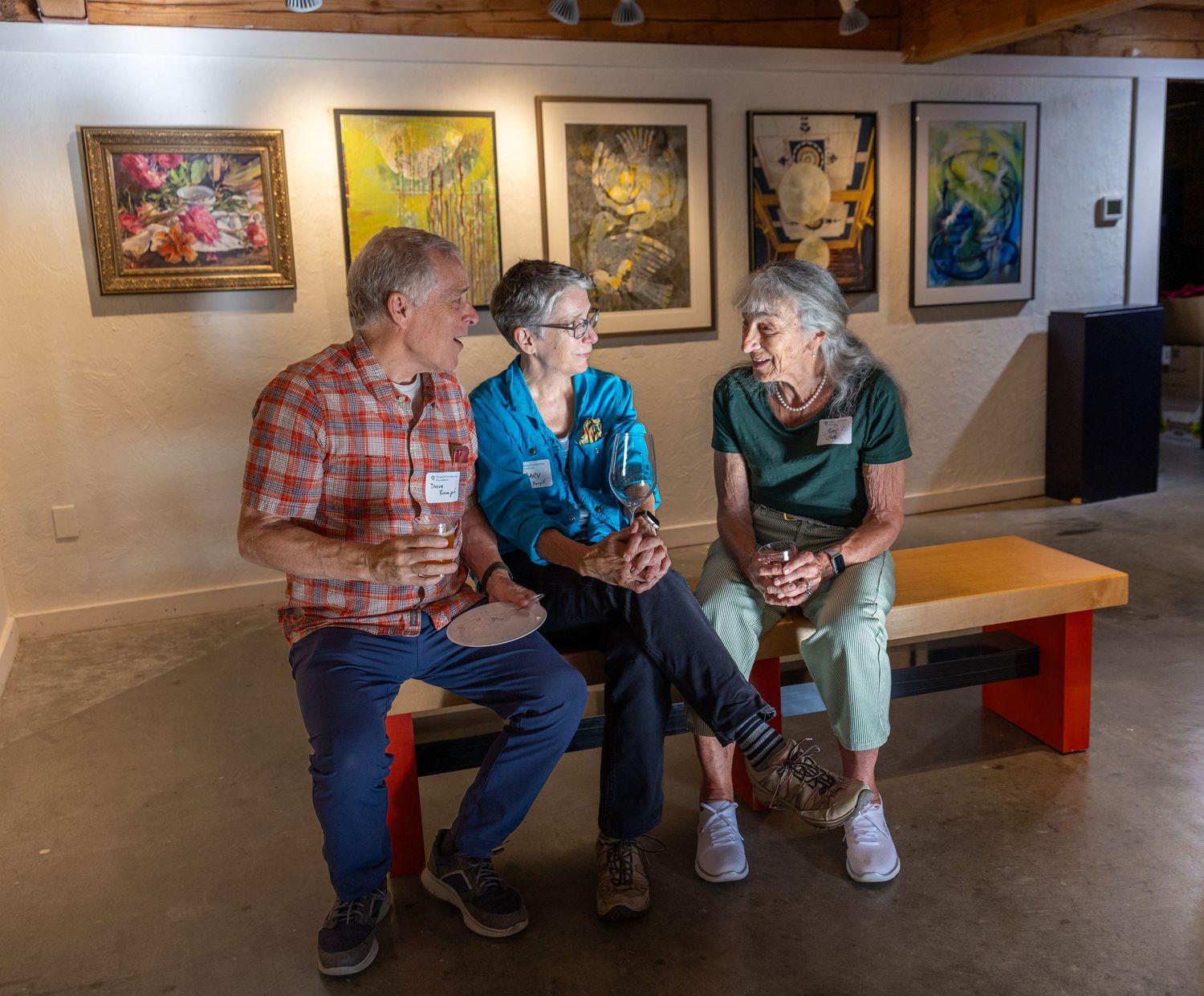 Donor appreciation event at art gallery in Kirkland