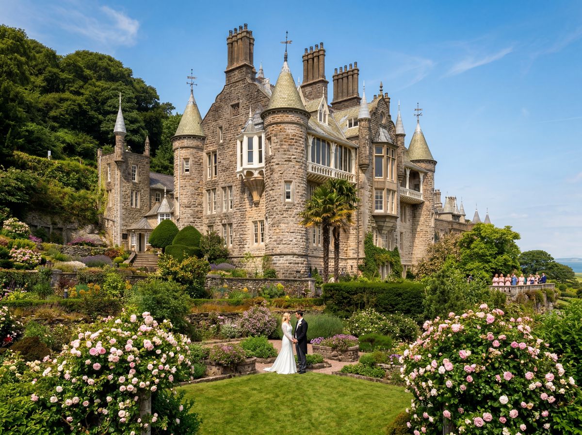 Château Rhianfa exterior in Anglesey, North Wales - Martin Japheth Photography