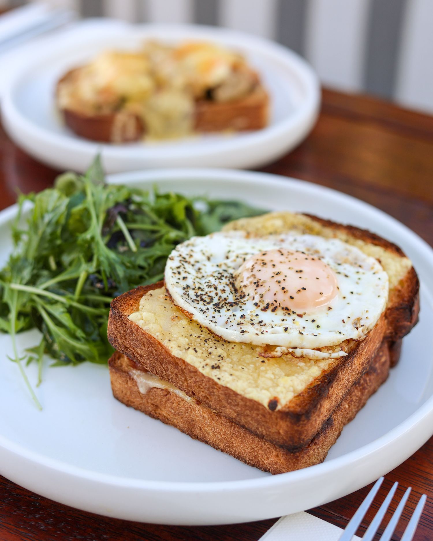 Grilled cheese sandwich at Brigittes Merivale Christchurch
