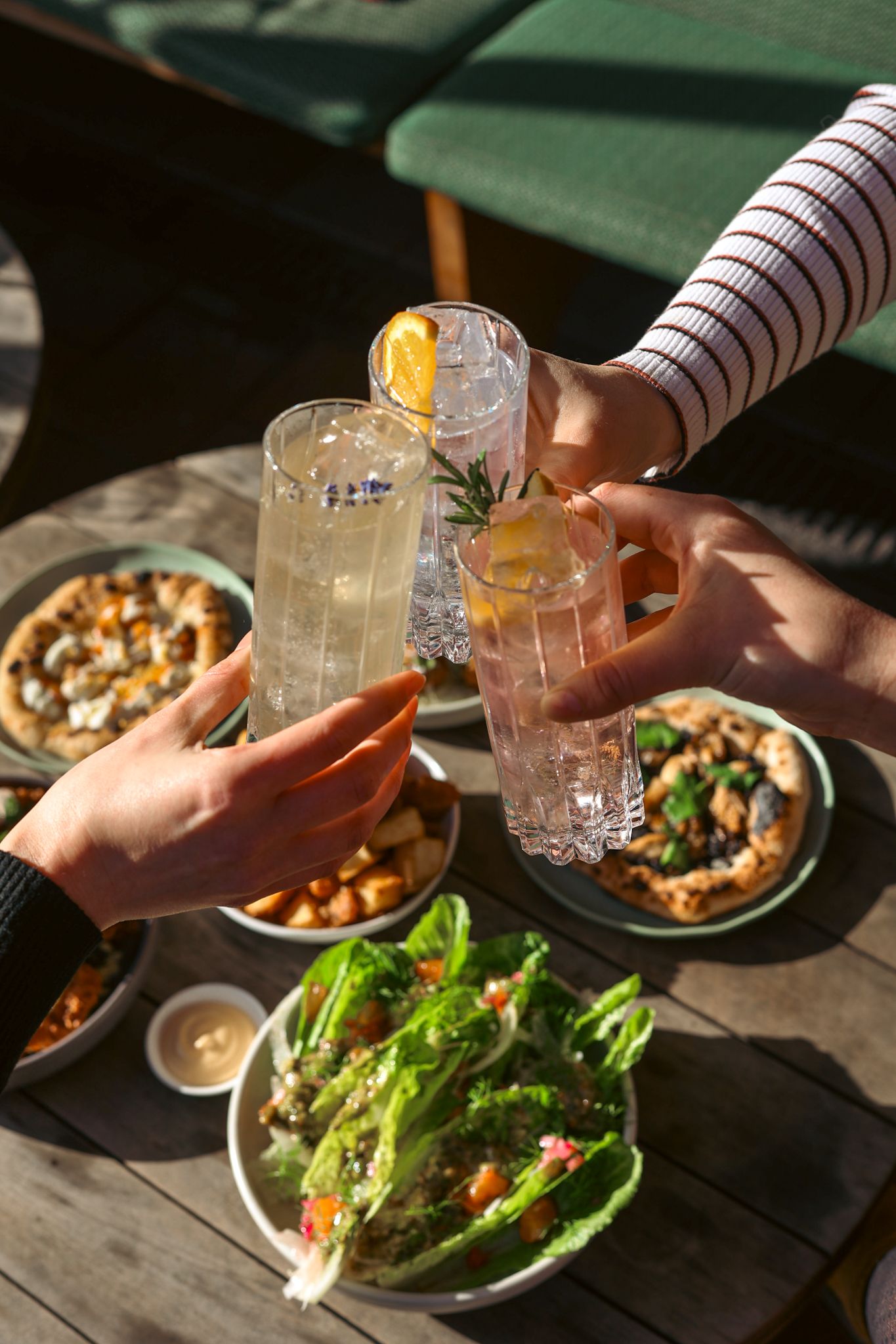 Cheersing a few gin cocktails at Gin Gin Christchurch