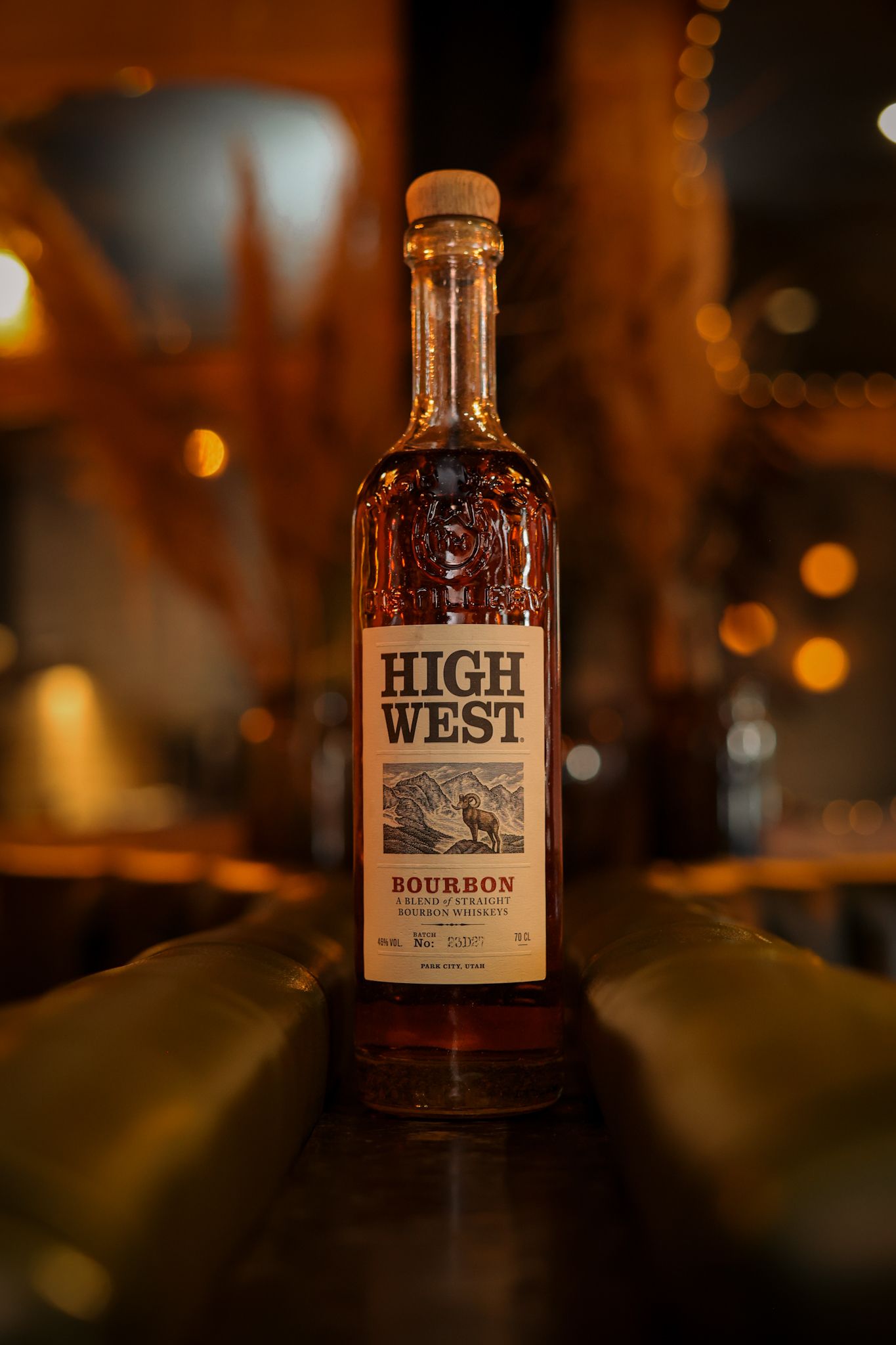 High west bourbon bottle at Boo’s bar Christchurch