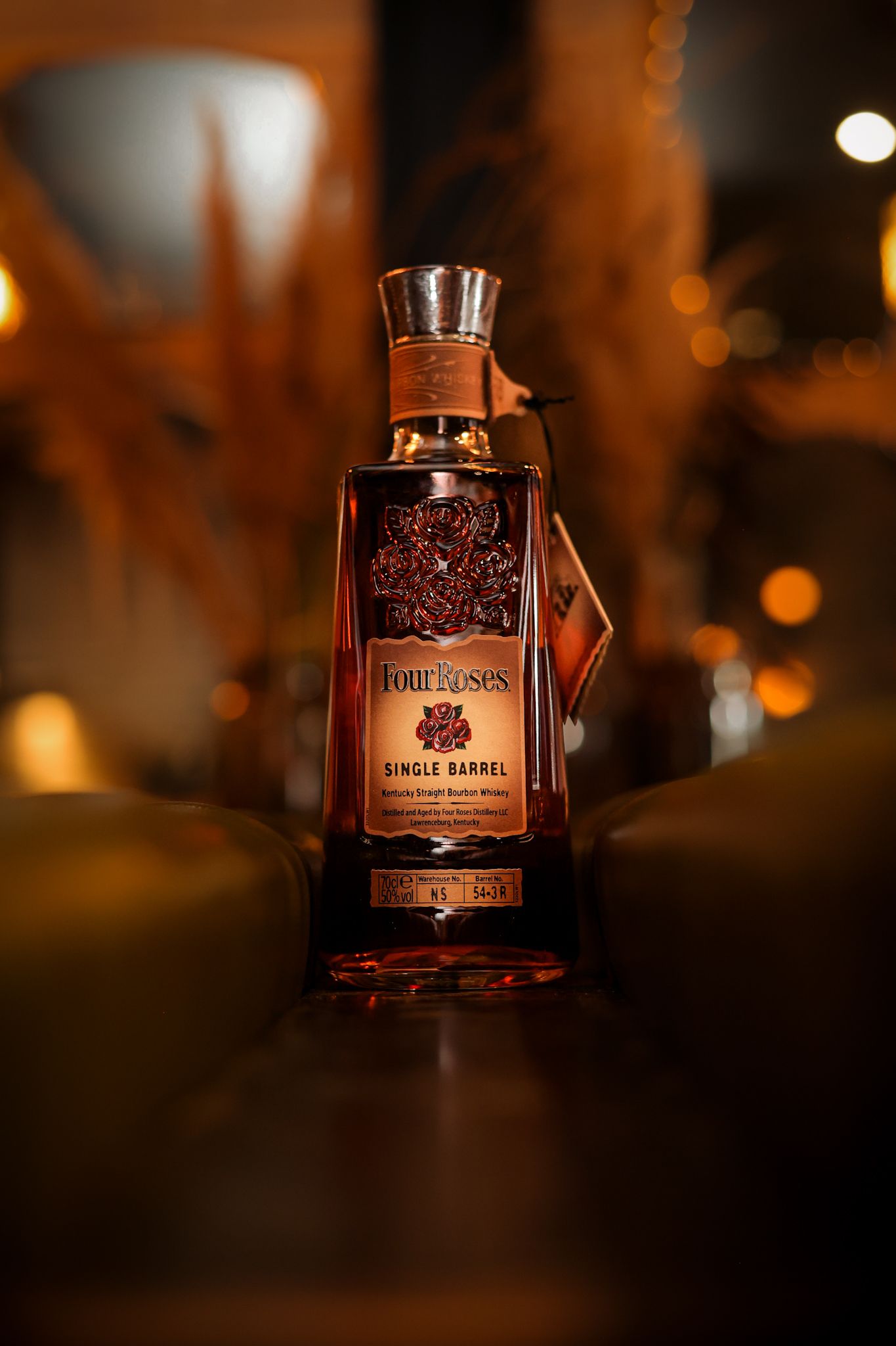 Four roses small batch bourbon product photography shot at Boo’s bar, Christchurch.