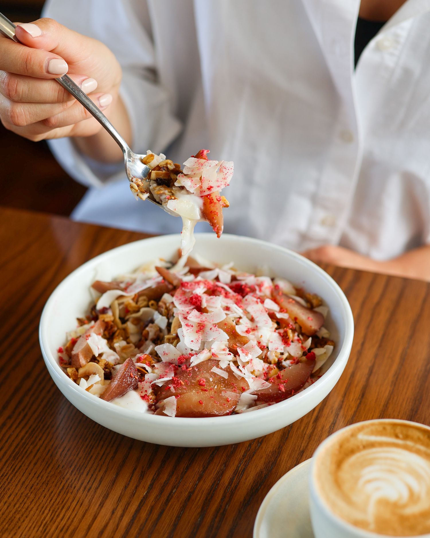 Muesli breakfast bowl at Brigittes merivale