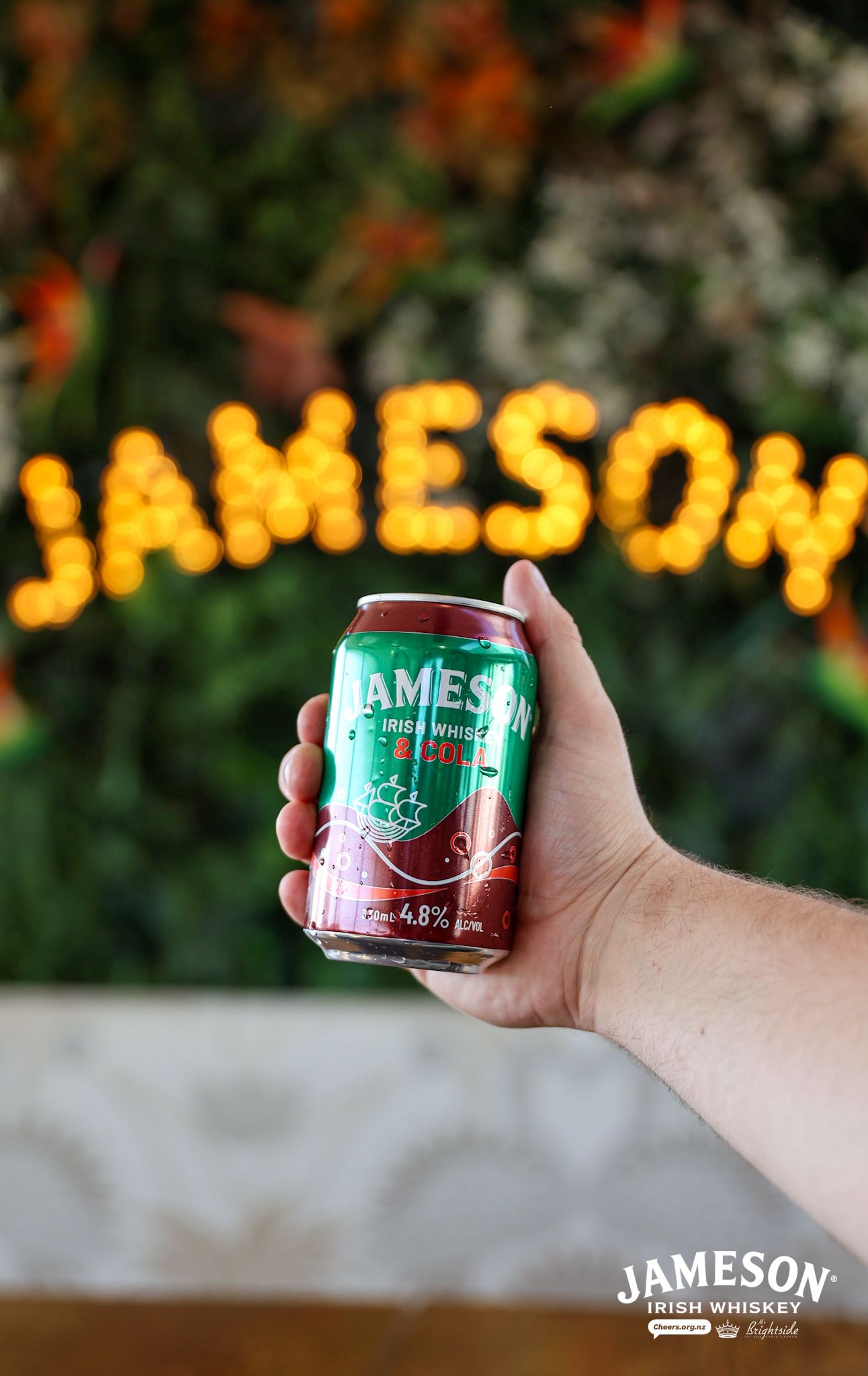 Jameson and dry ginger ale can