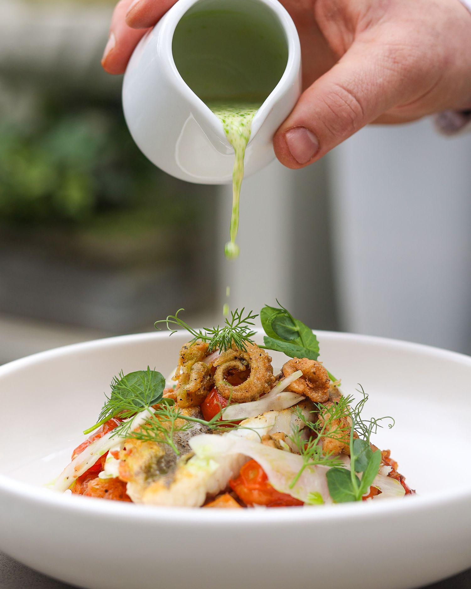 Squid salad at Brigittes Merivale