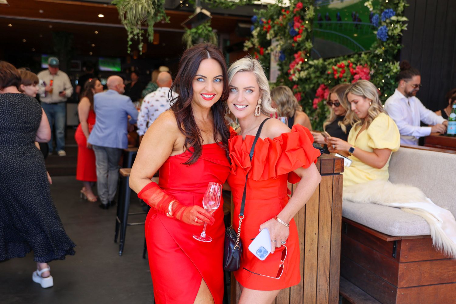 Two ladies posing for a photo at Aikmans Merivale