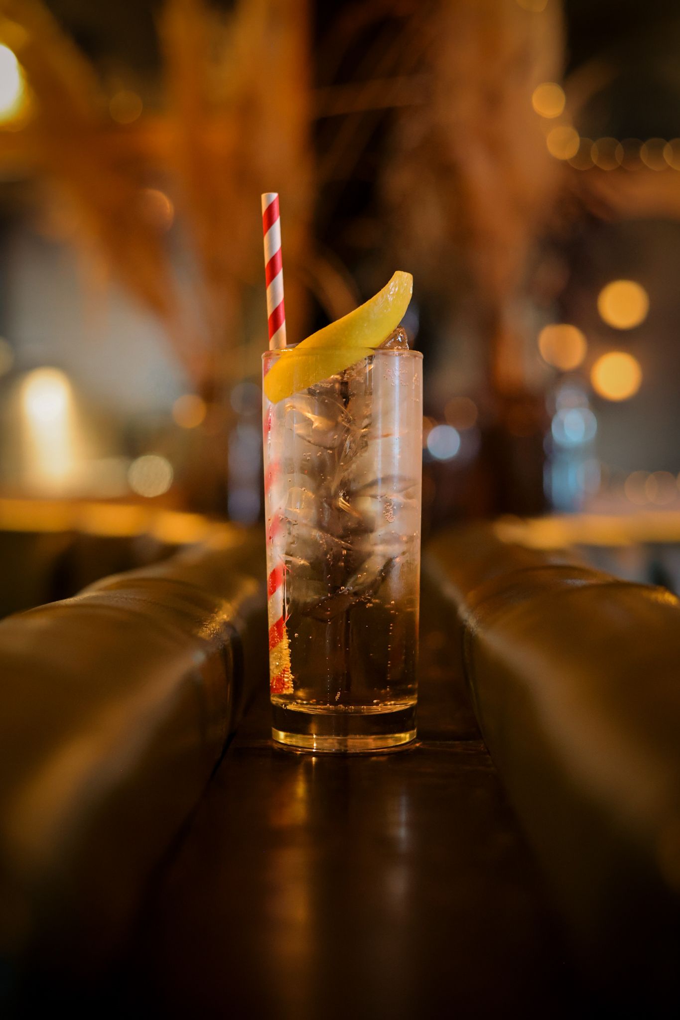 Tom Collin’s cocktail at Boo’s bar Christchurch
