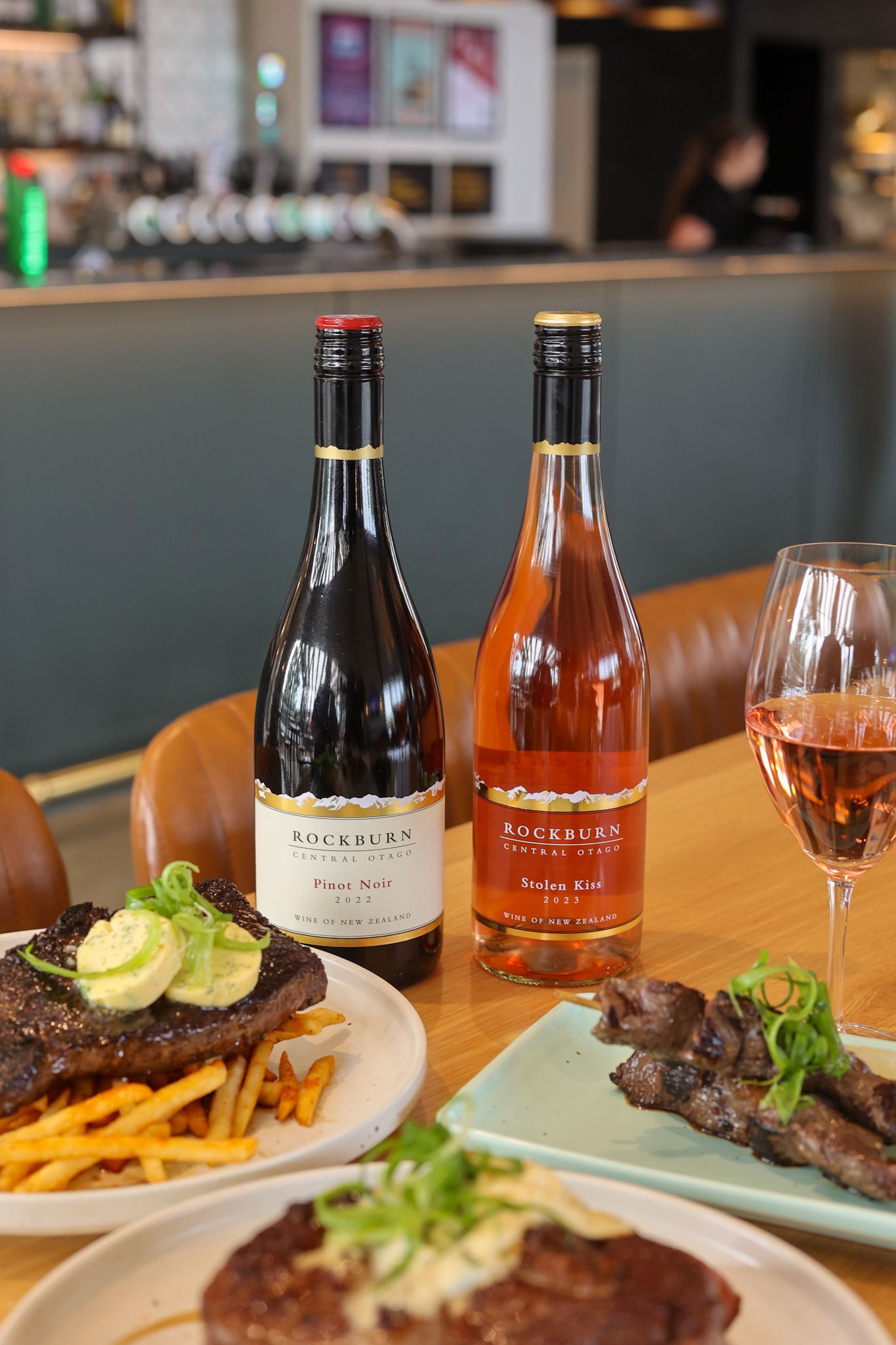 Steak and wine at Thirsty Acres, Kirwee