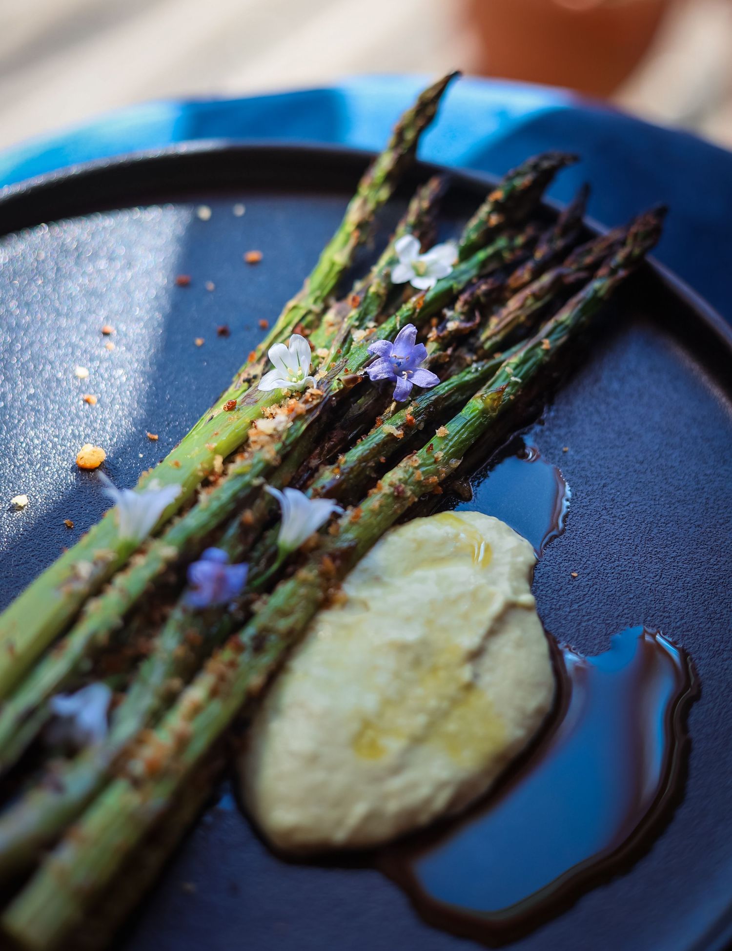 Asparagus dish at Gin Gin Christchurch