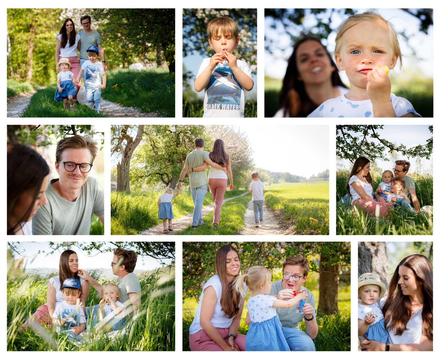 Familienzeit, Familienausflug, Outdoor, Sommer, Liebe, Verbundenheit