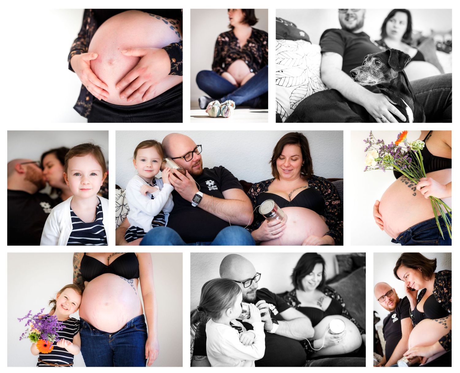 Familienzuwachs, Babybauch, Familienglück, Homestory, Geborgenheit, Liebe