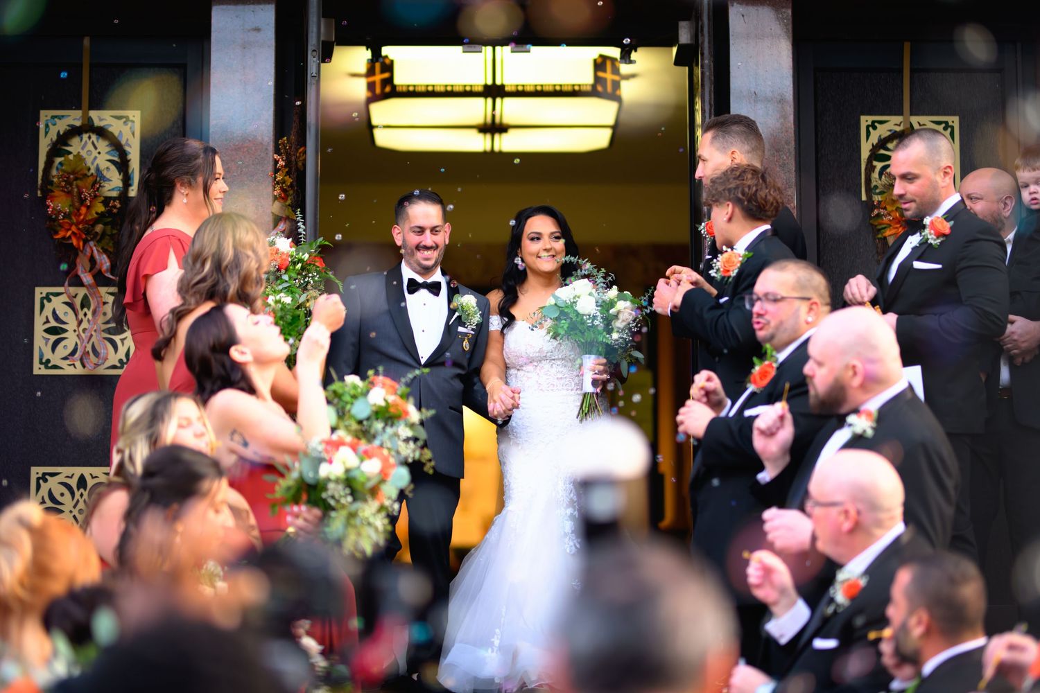 BUBBLES EXIT wedding