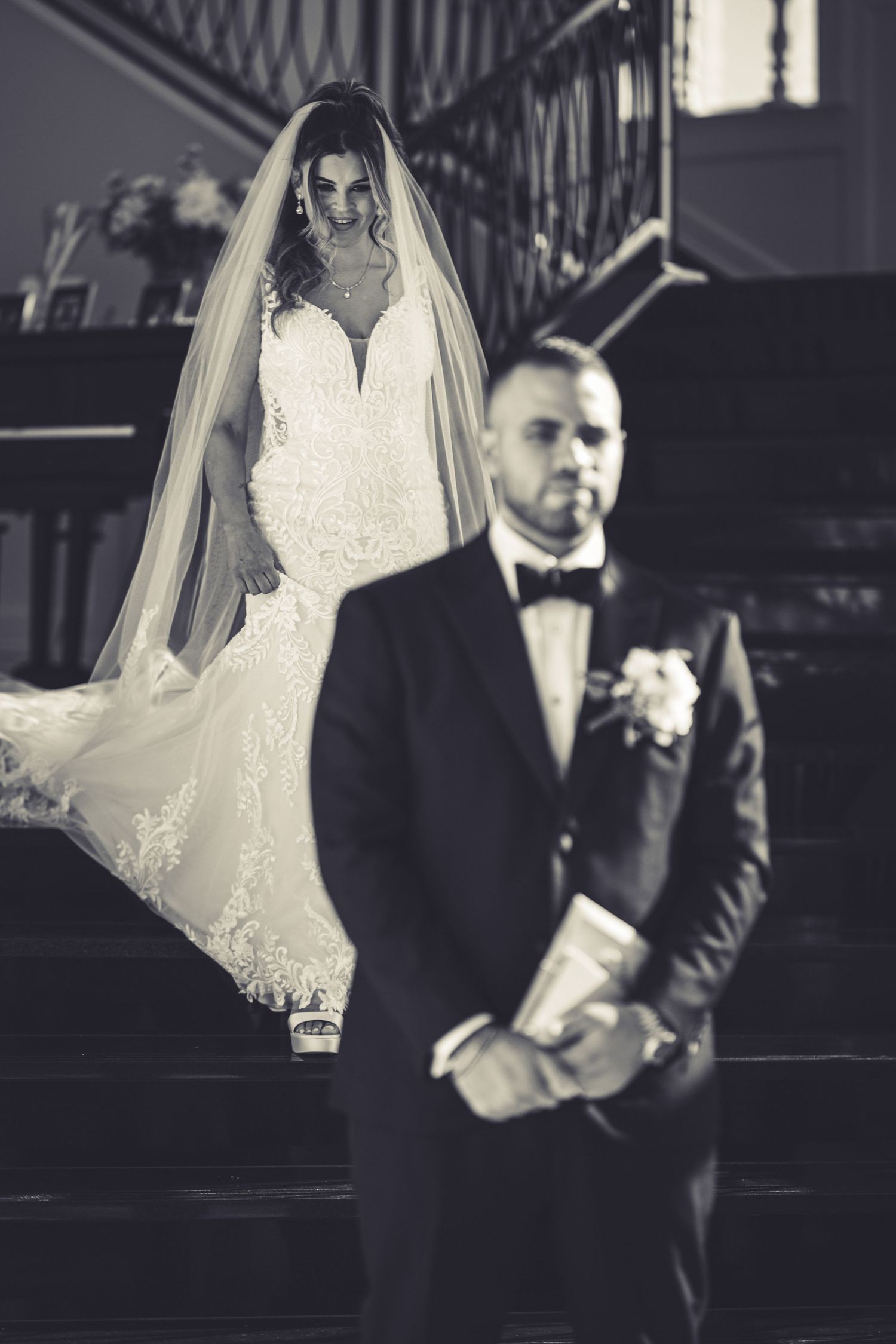 first look black and white timeless