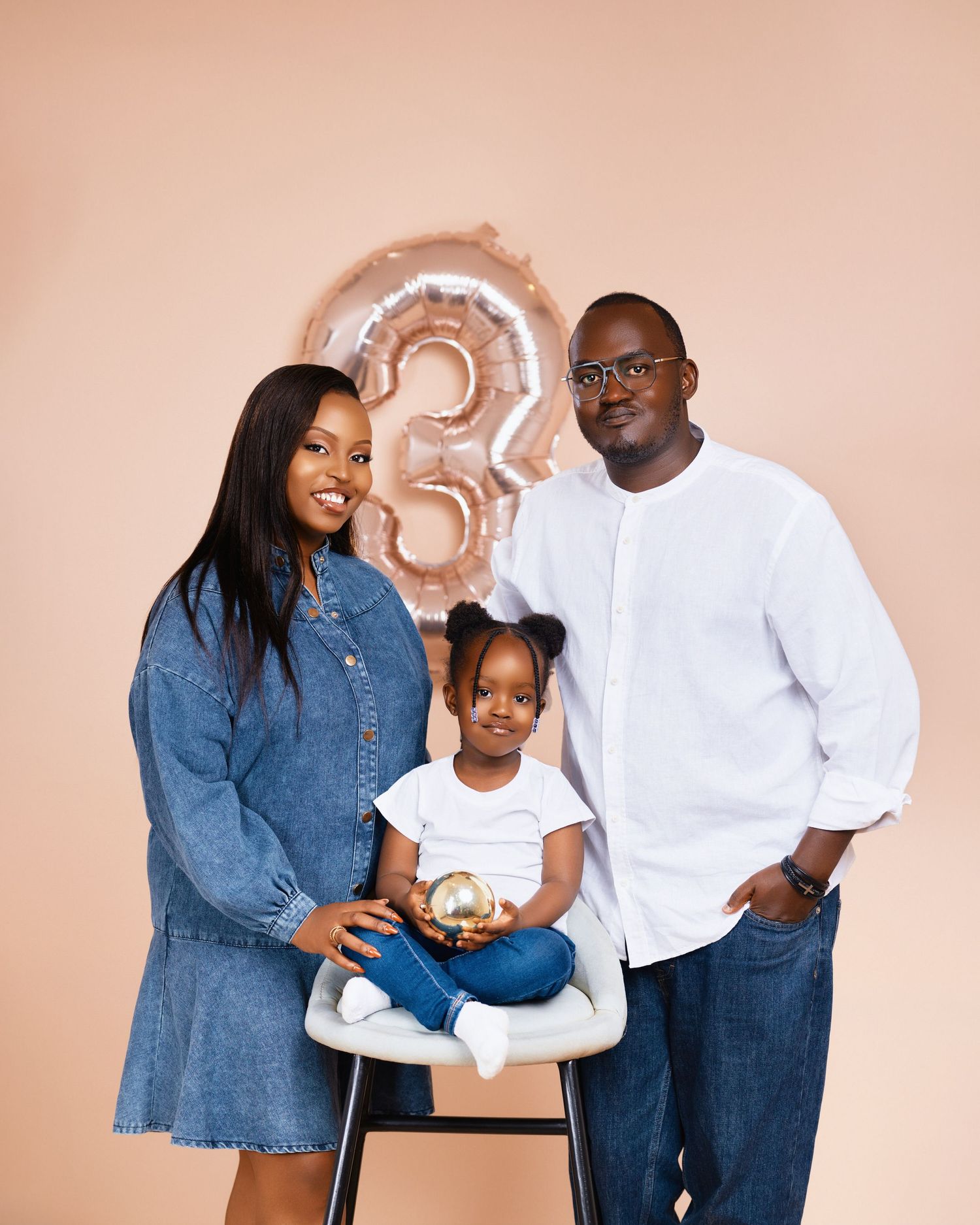 family portrait in studio