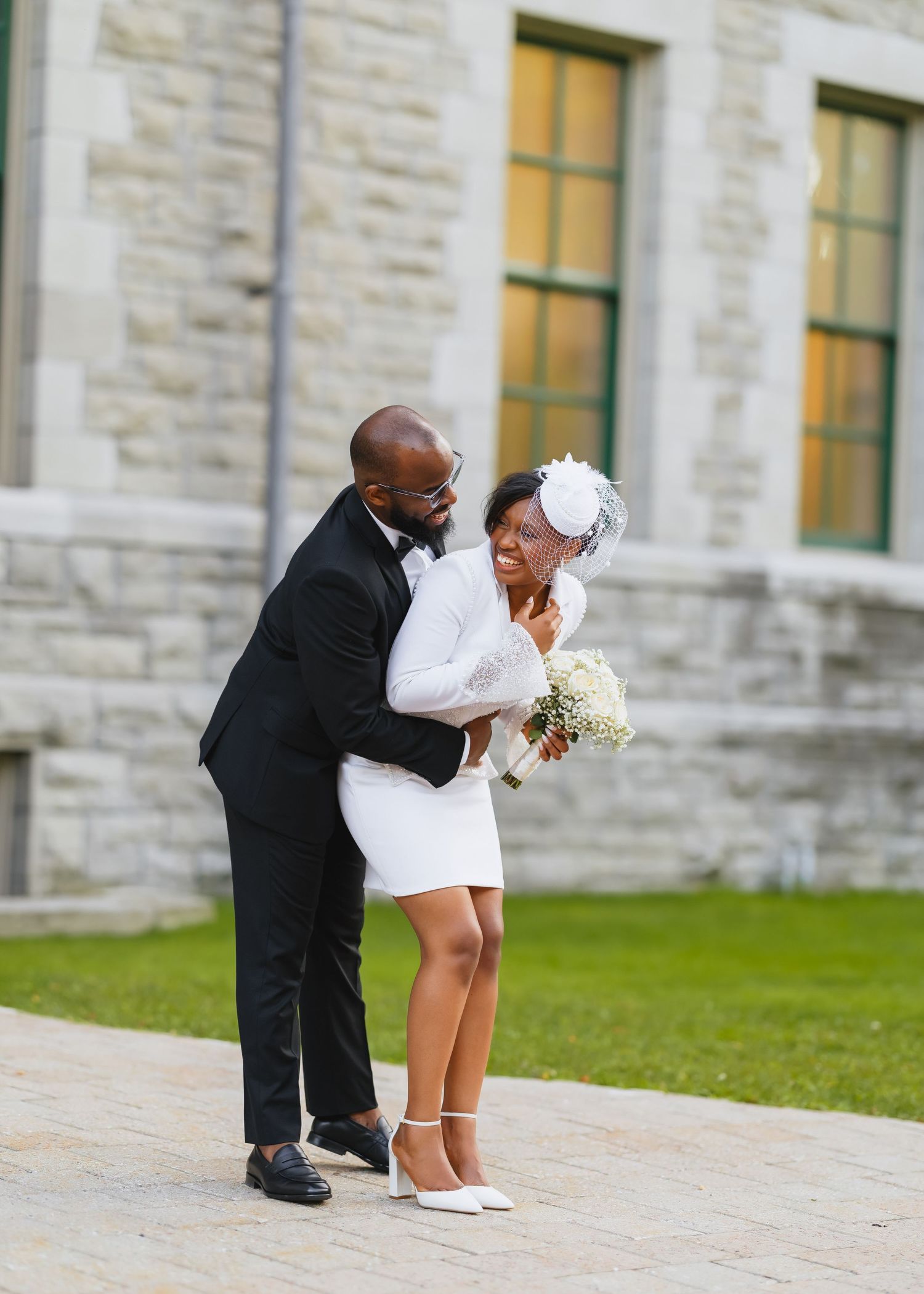 Montreal Luxury wedding photography - bride and groom happy moments