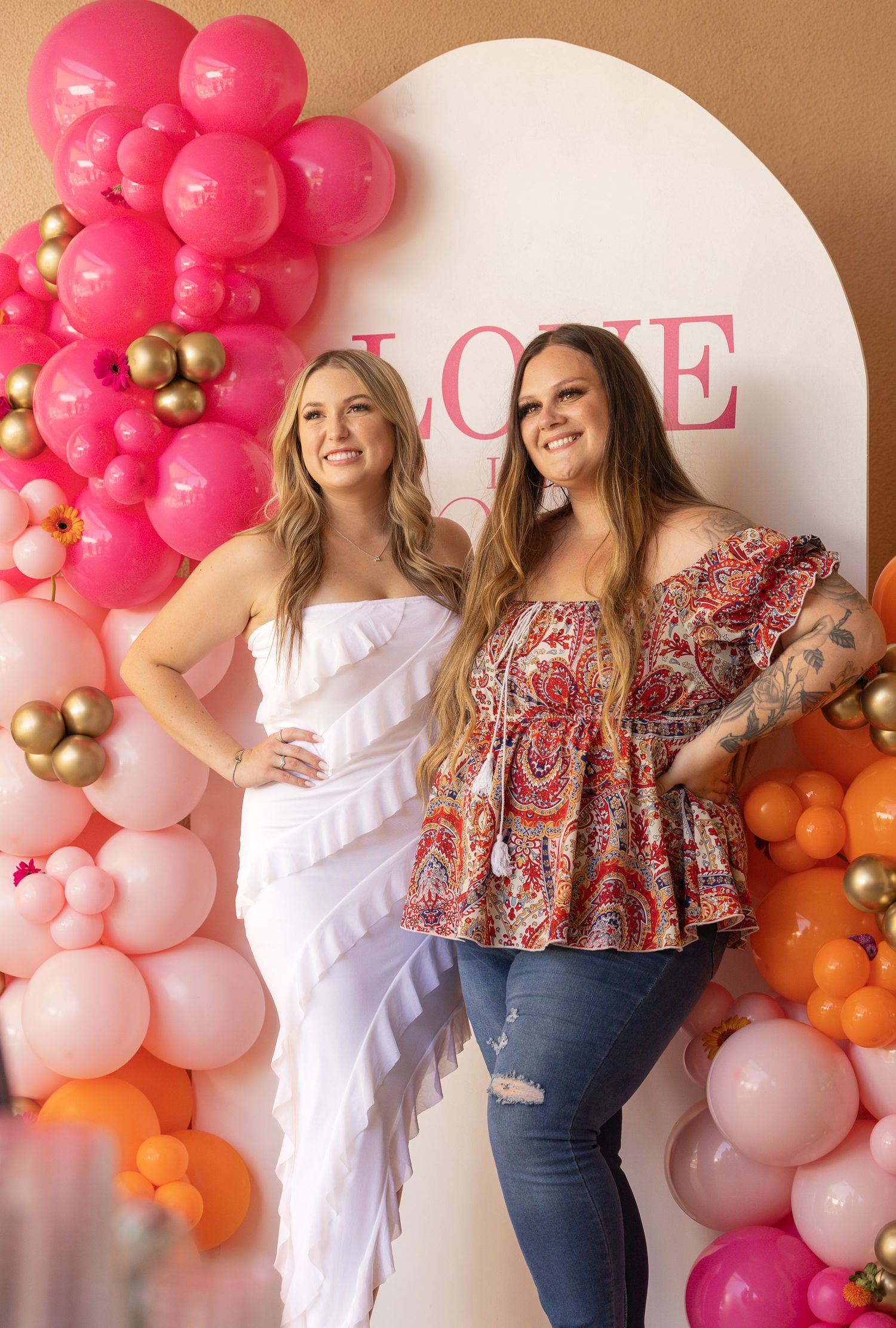 2 woman smiling