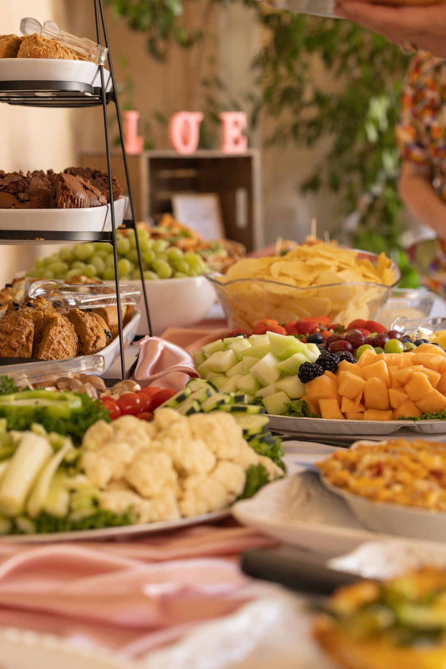 finger foods on table
