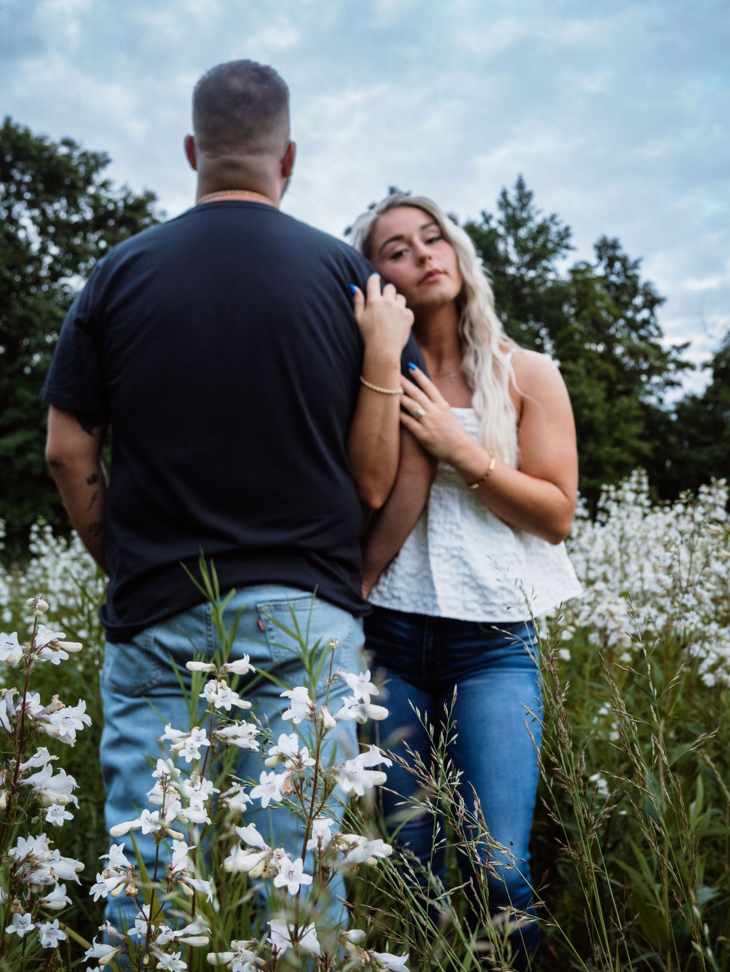 flower field engagement