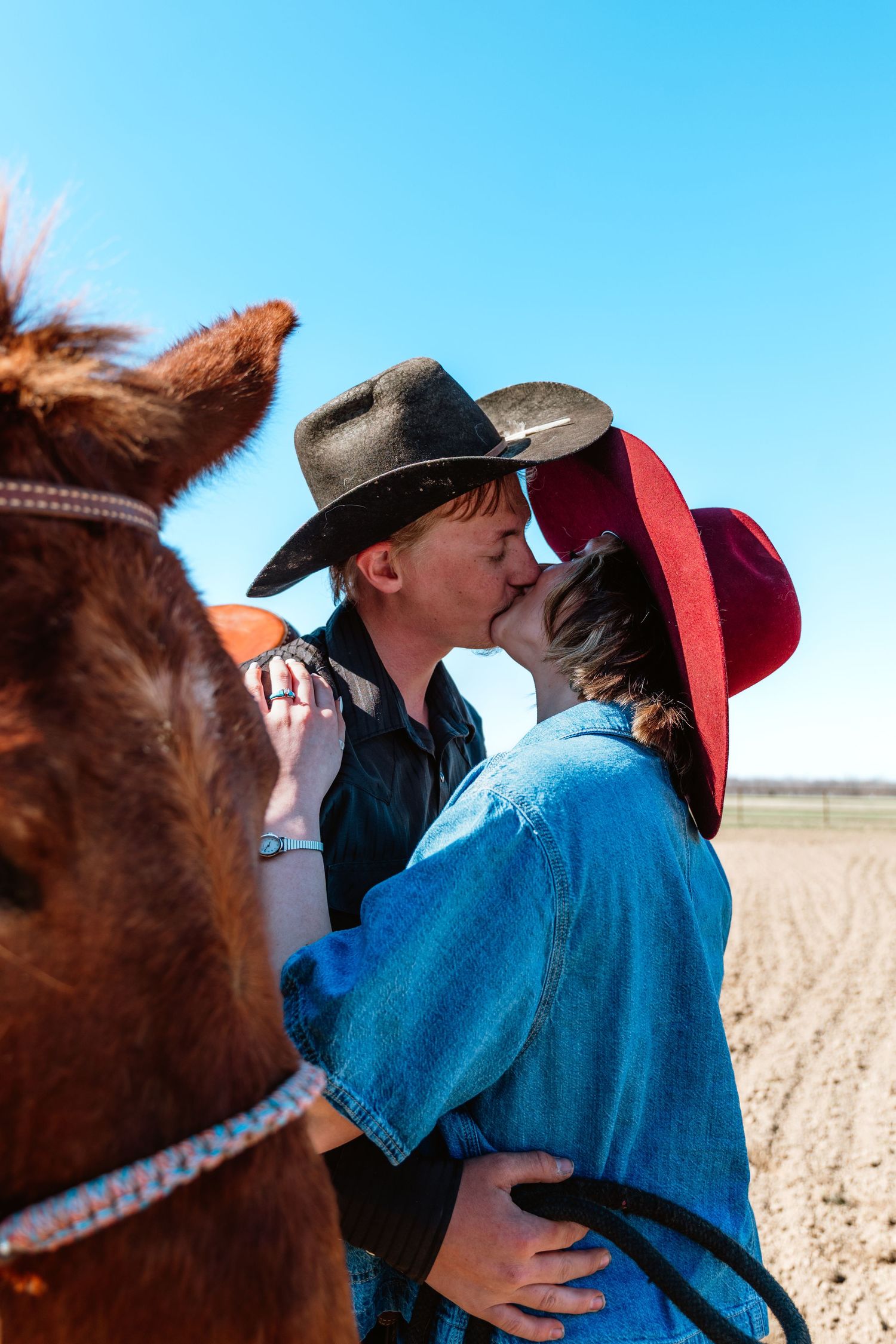 western engagement photos