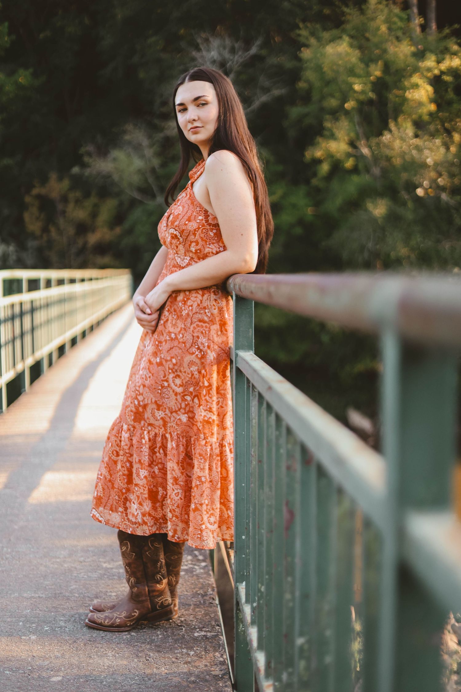 Natural light portrait photo taken outdoors in Asheboro, North Carolina