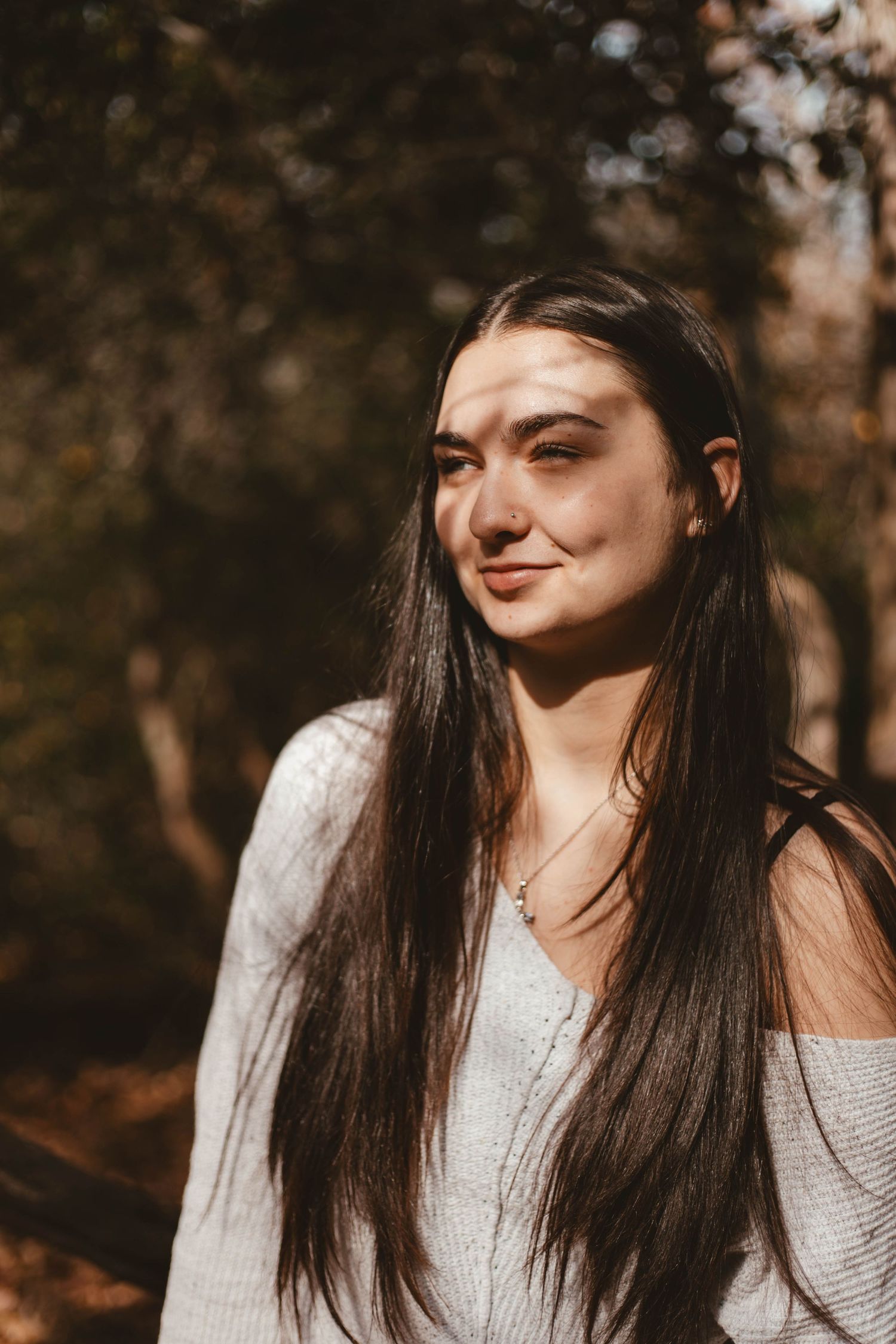 Natural light portrait photo taken outdoors in Asheboro, North Carolina