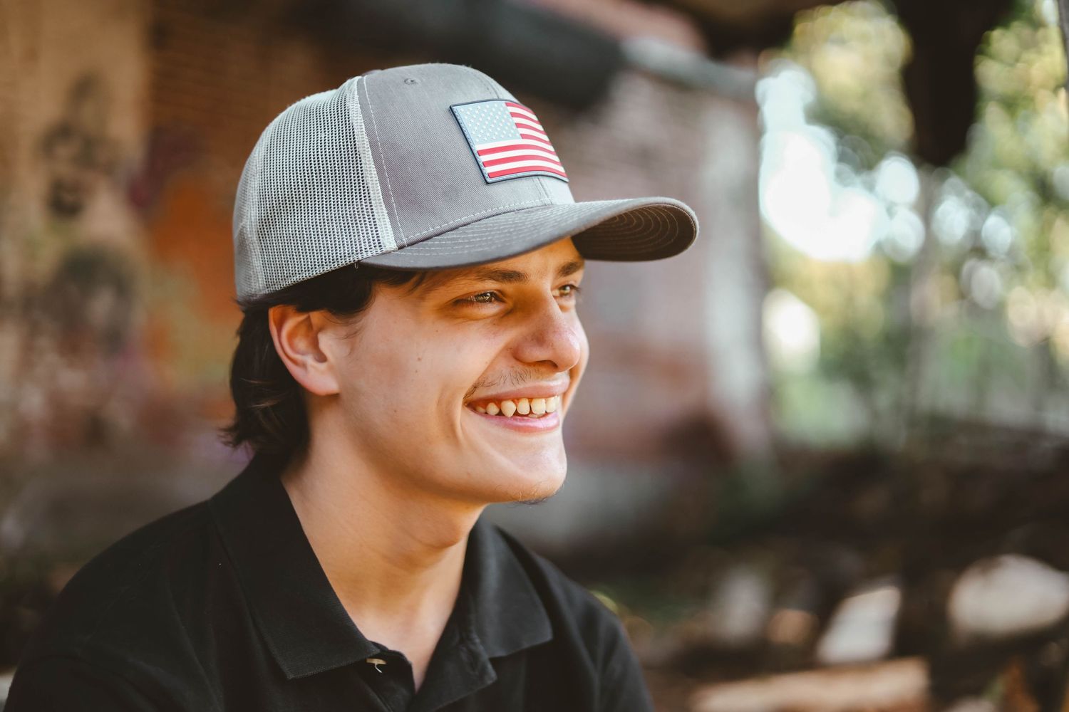 Natural light portrait photo taken outdoors in Asheboro, North Carolina