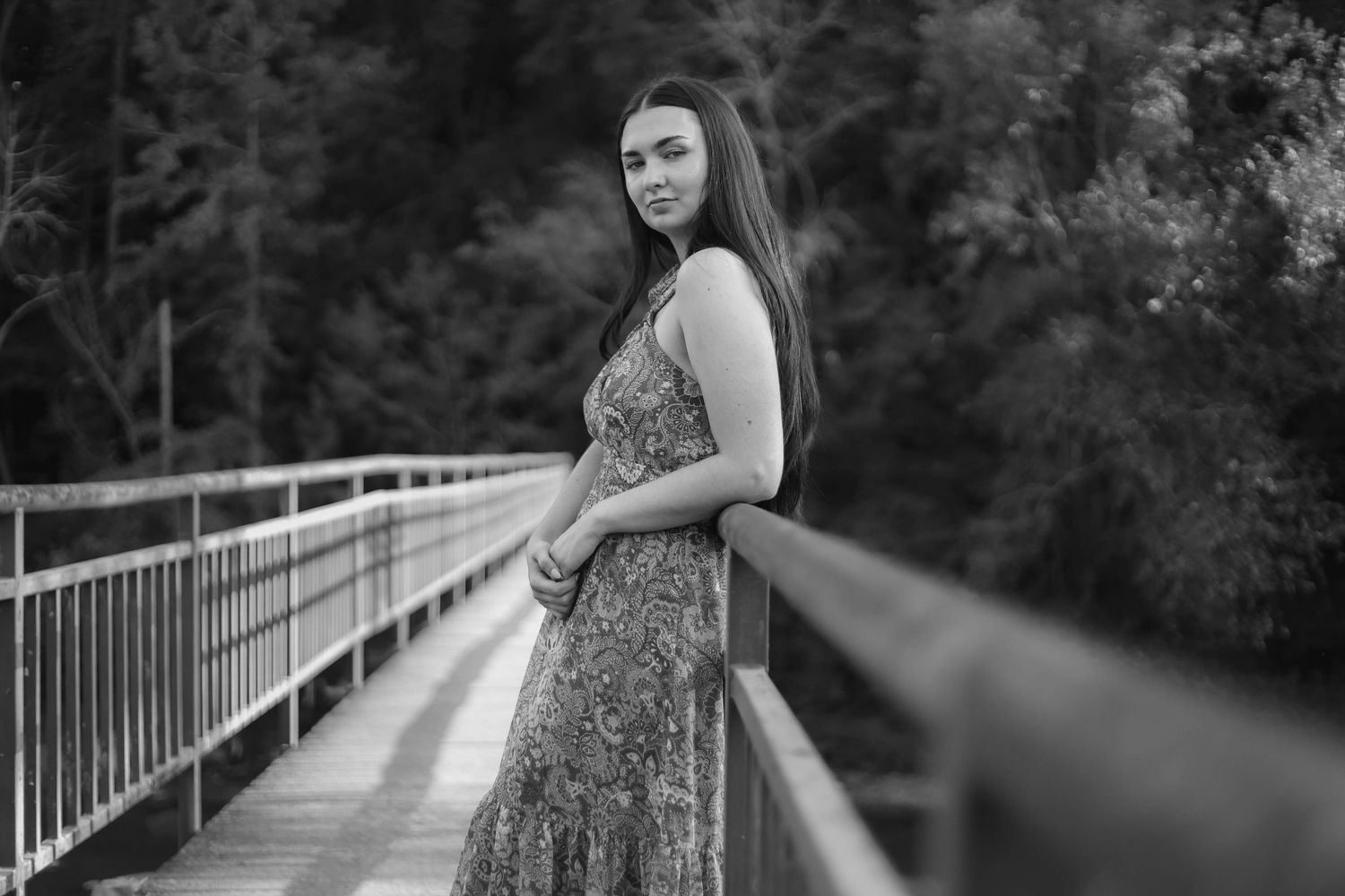 Natural light portrait photo taken outdoors in Asheboro, North Carolina