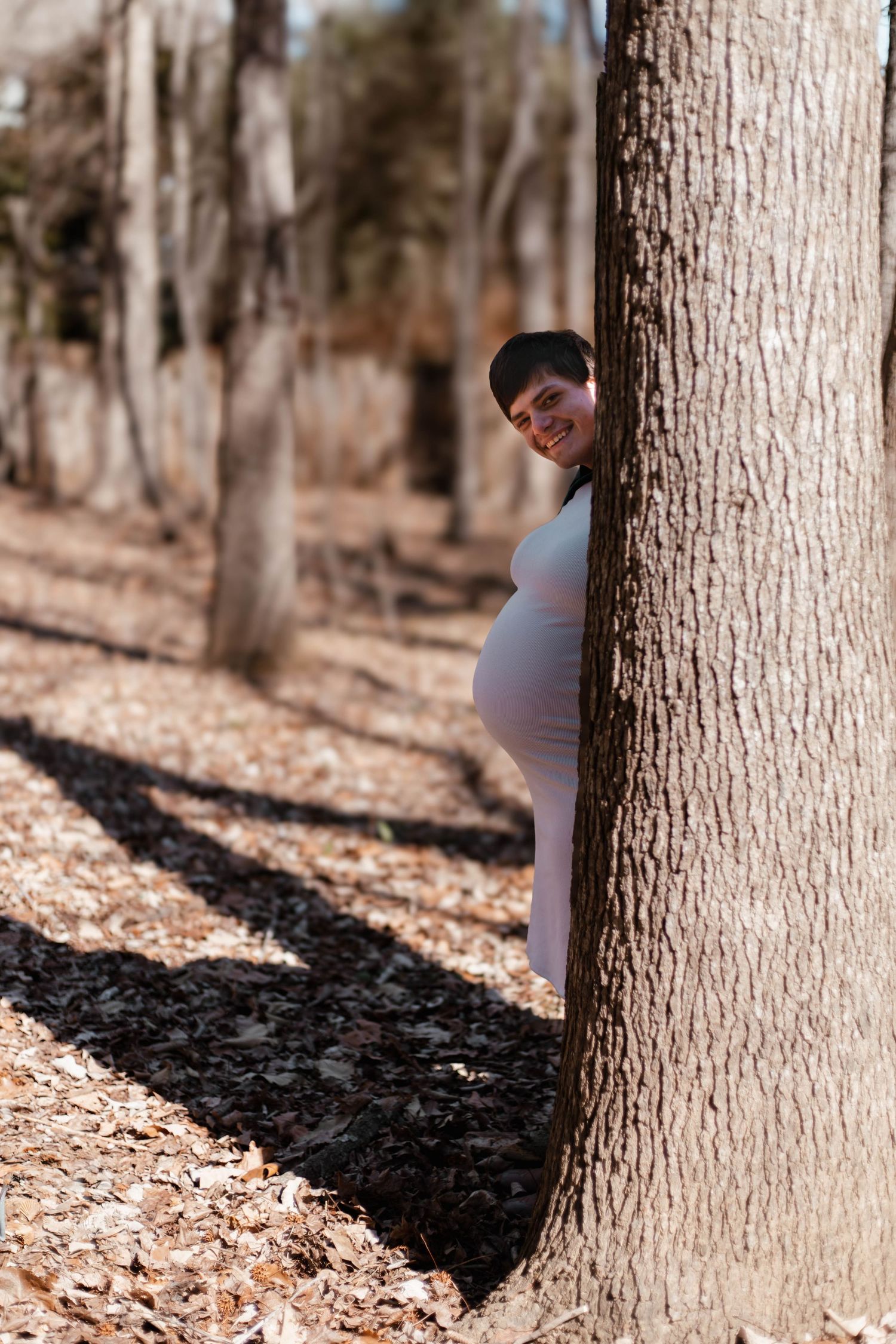 Natural light maternity photography session in Asheboro, North Carolina