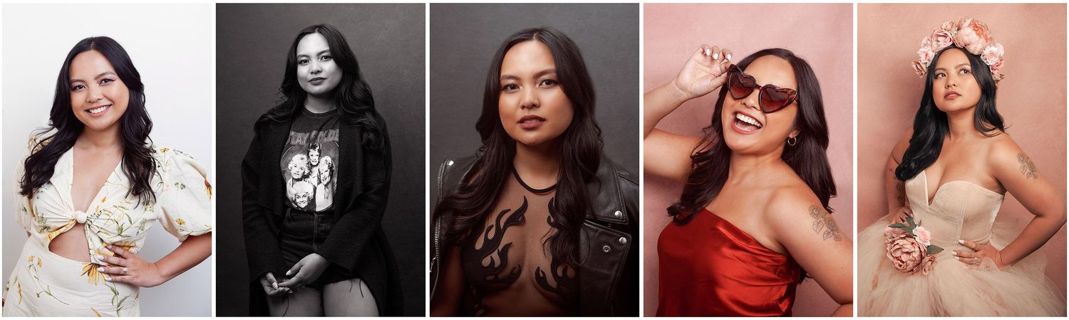 photoshoot with variety, multiple outfits, custom photoshoot, what to wear to a photoshoot, glam photoshoot, women's photoshoot