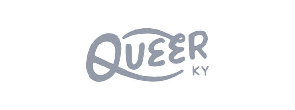 Simple gray text logo reading 'QUEER ky'.