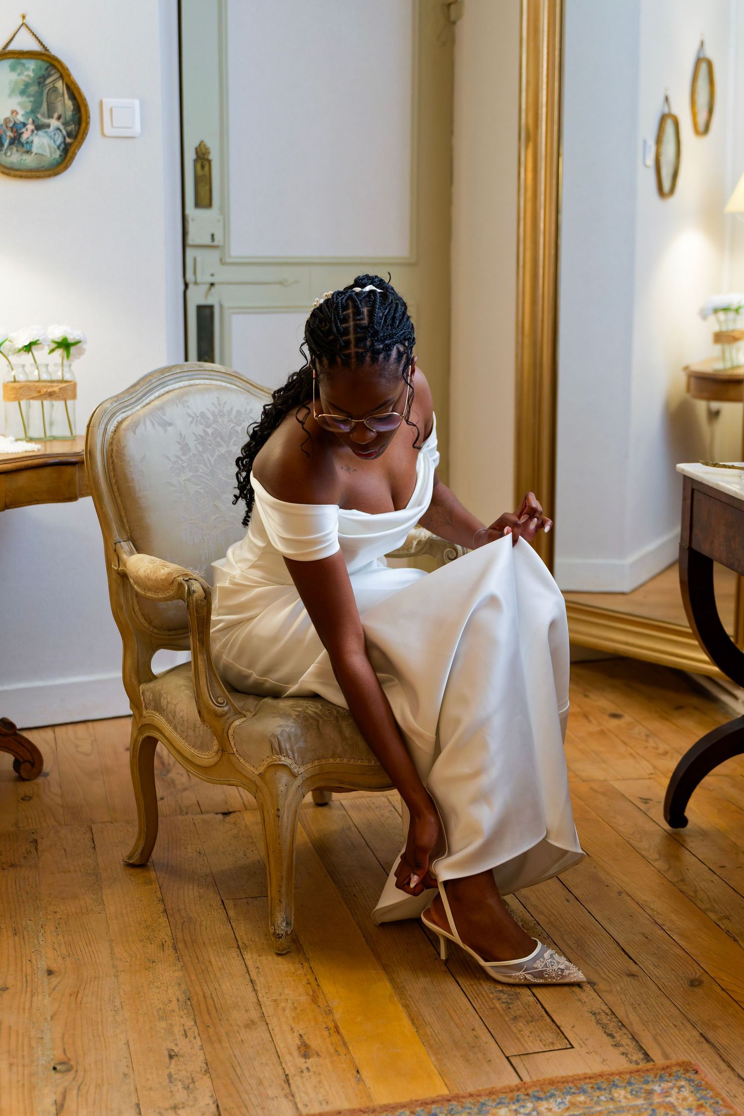 Préparatif de la mariée
