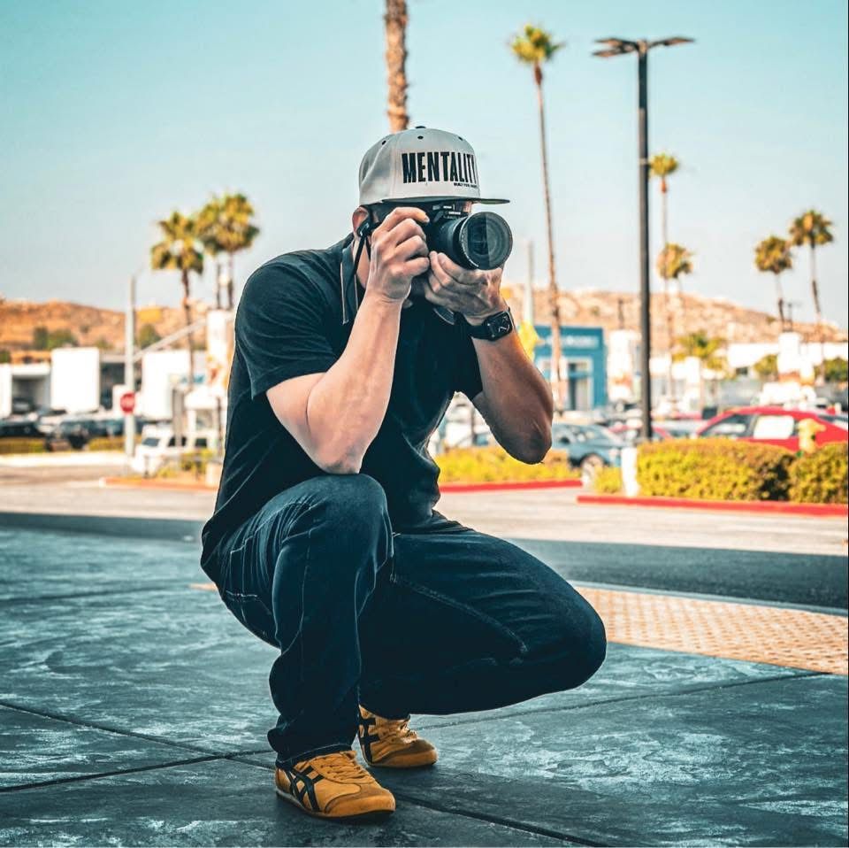 Portrait of photographer on the street