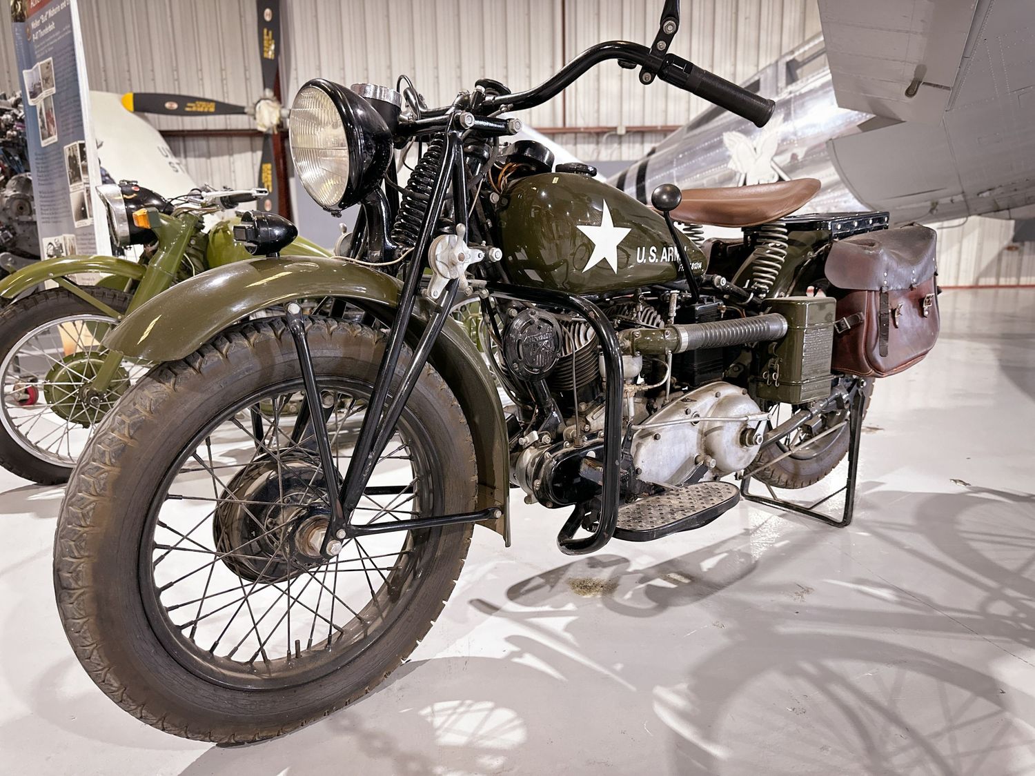 Vintage World War II motorcycle