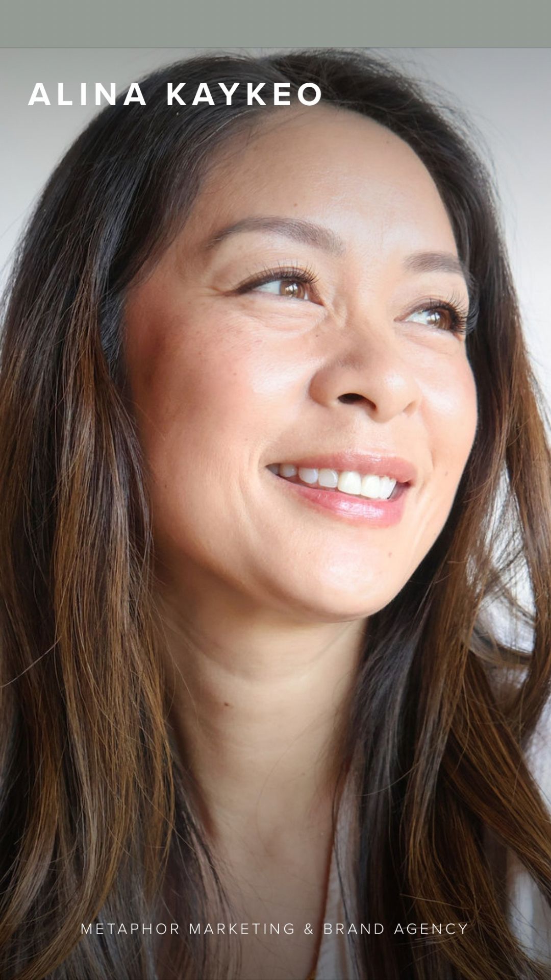 Personal branding and refreshed profile photo of a woman