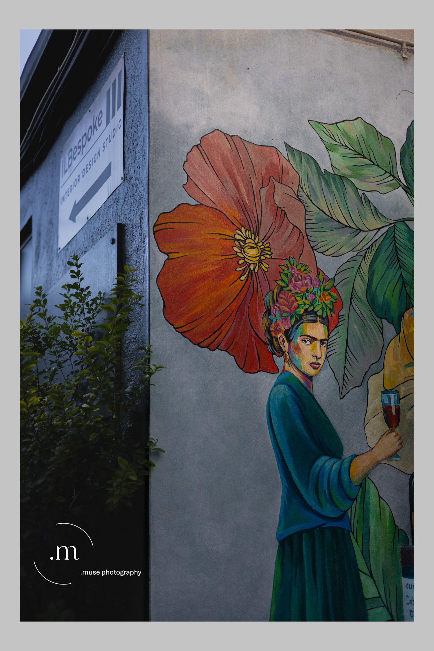 Colorful mural artwork painted on an exterior wall
