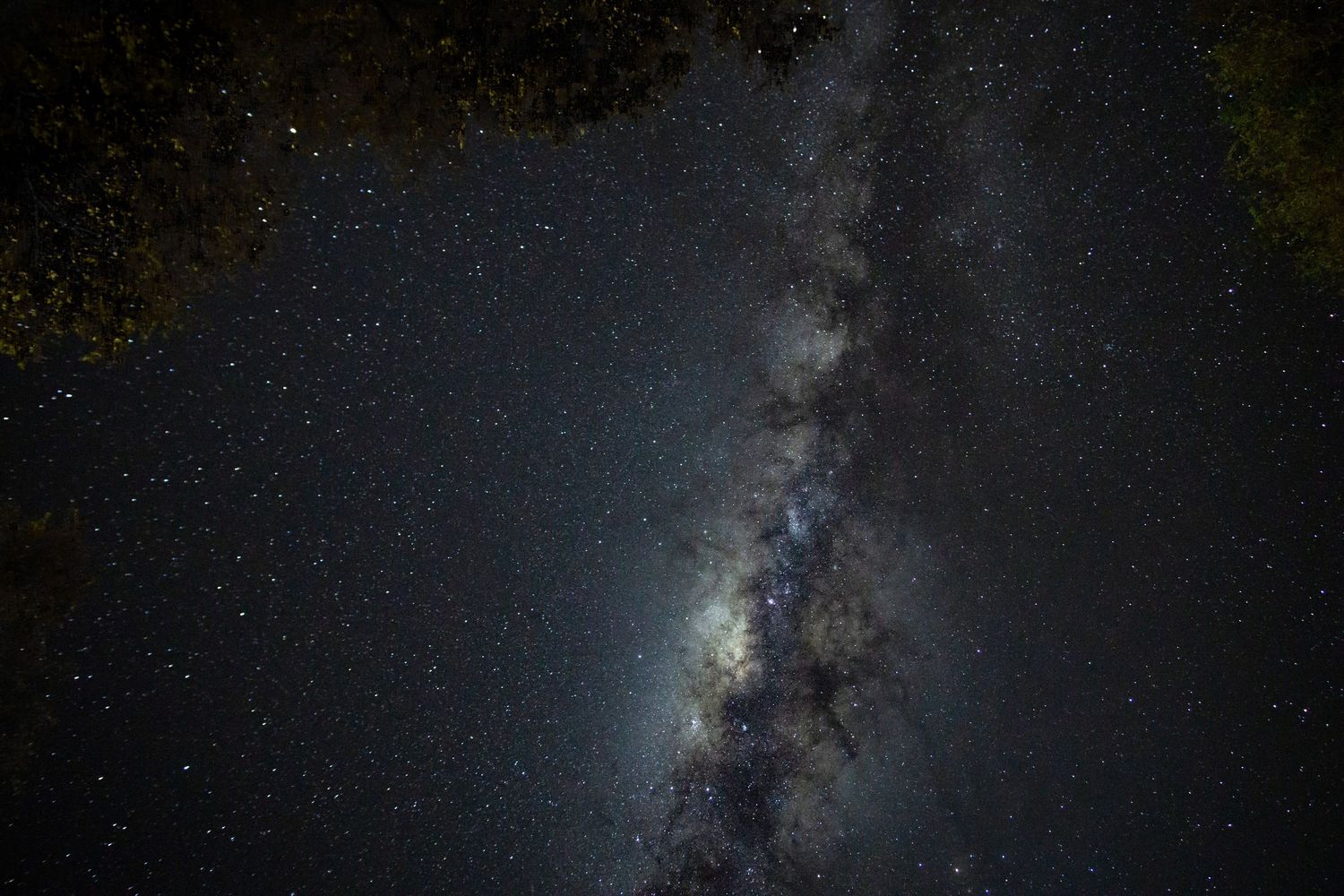 Time-lapse photography of the Milky Way galaxy against a dark night sky.