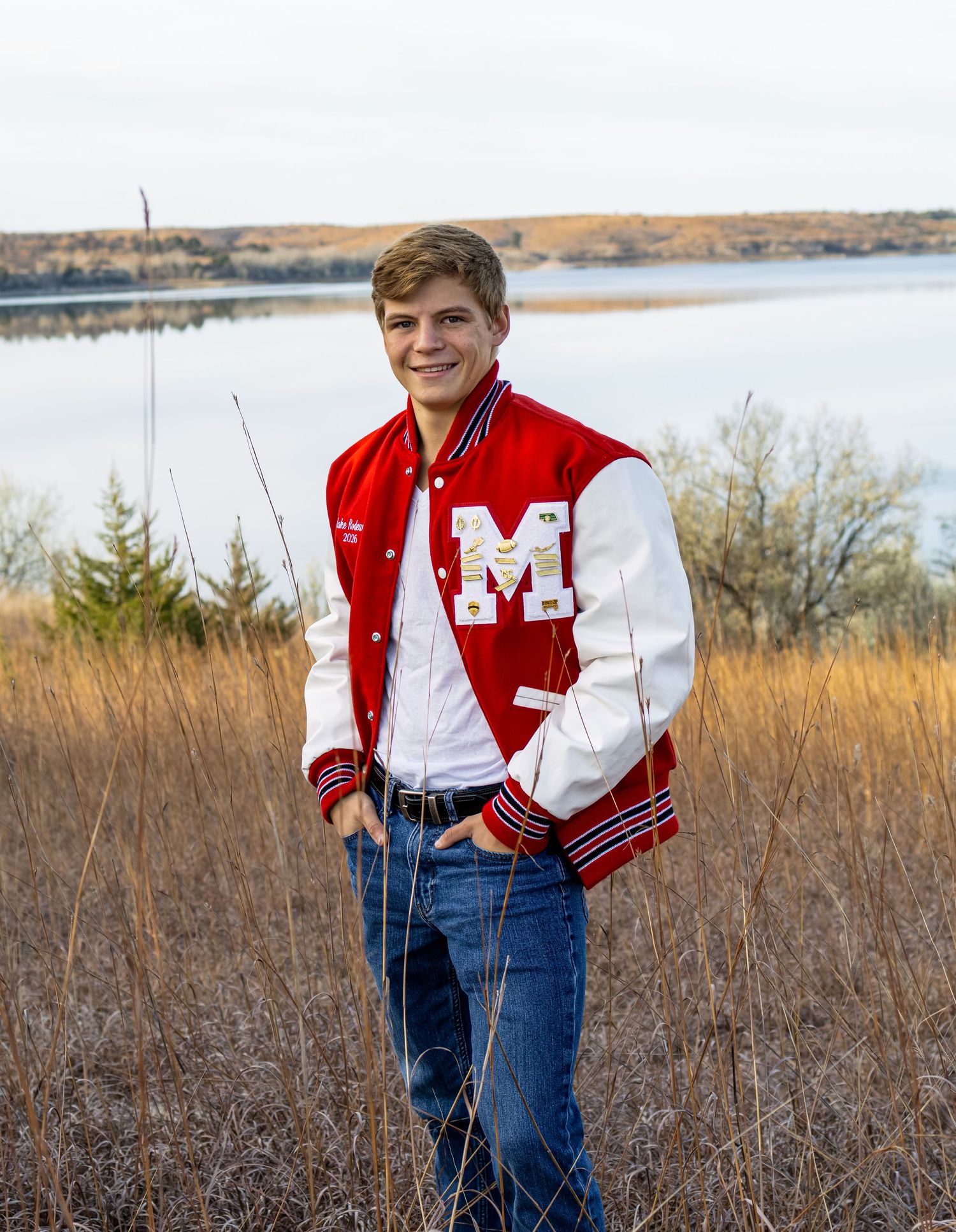 A strong, simple senior session.