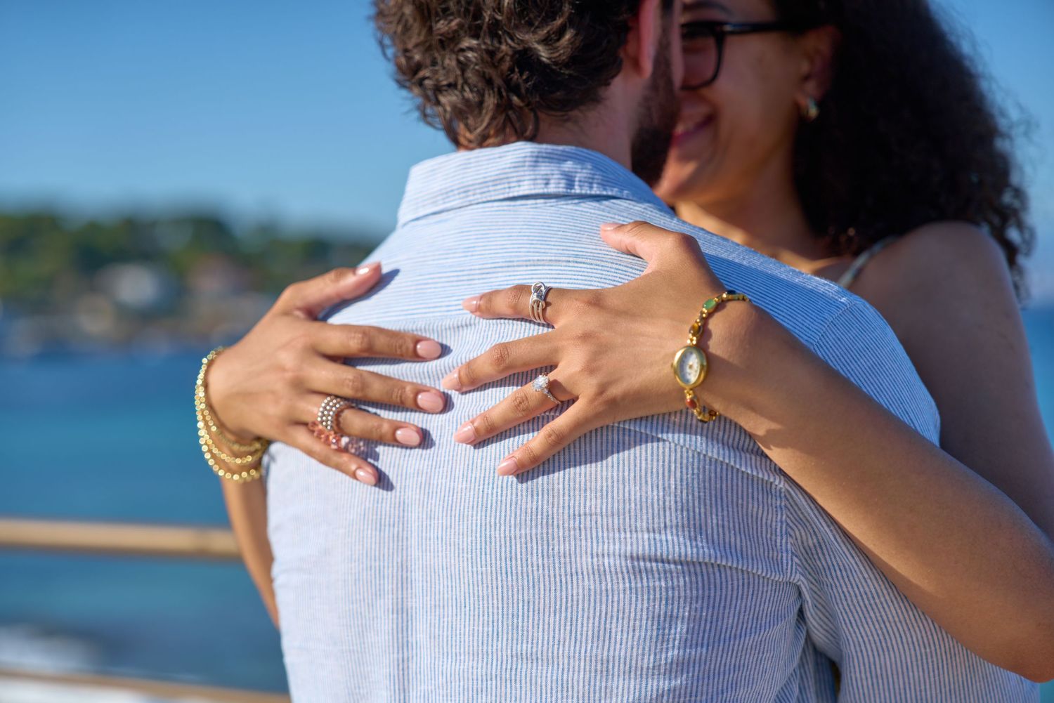 Couple portrait session by the sea, Cannes