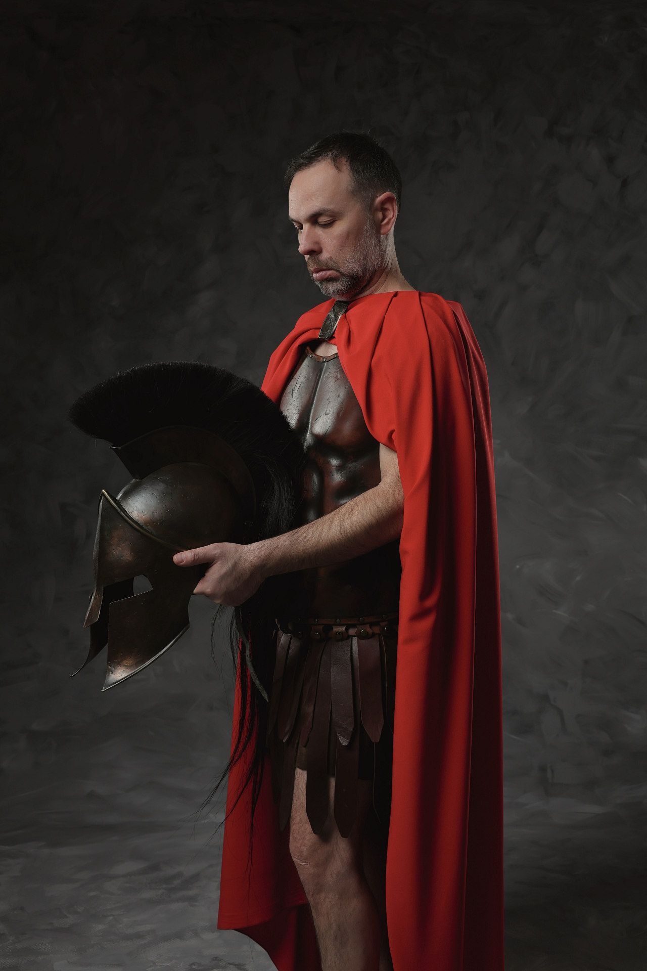 Be a Spartan for a day: Your photo with ancient Greek armor, red cape, and the shield of Leonidas.