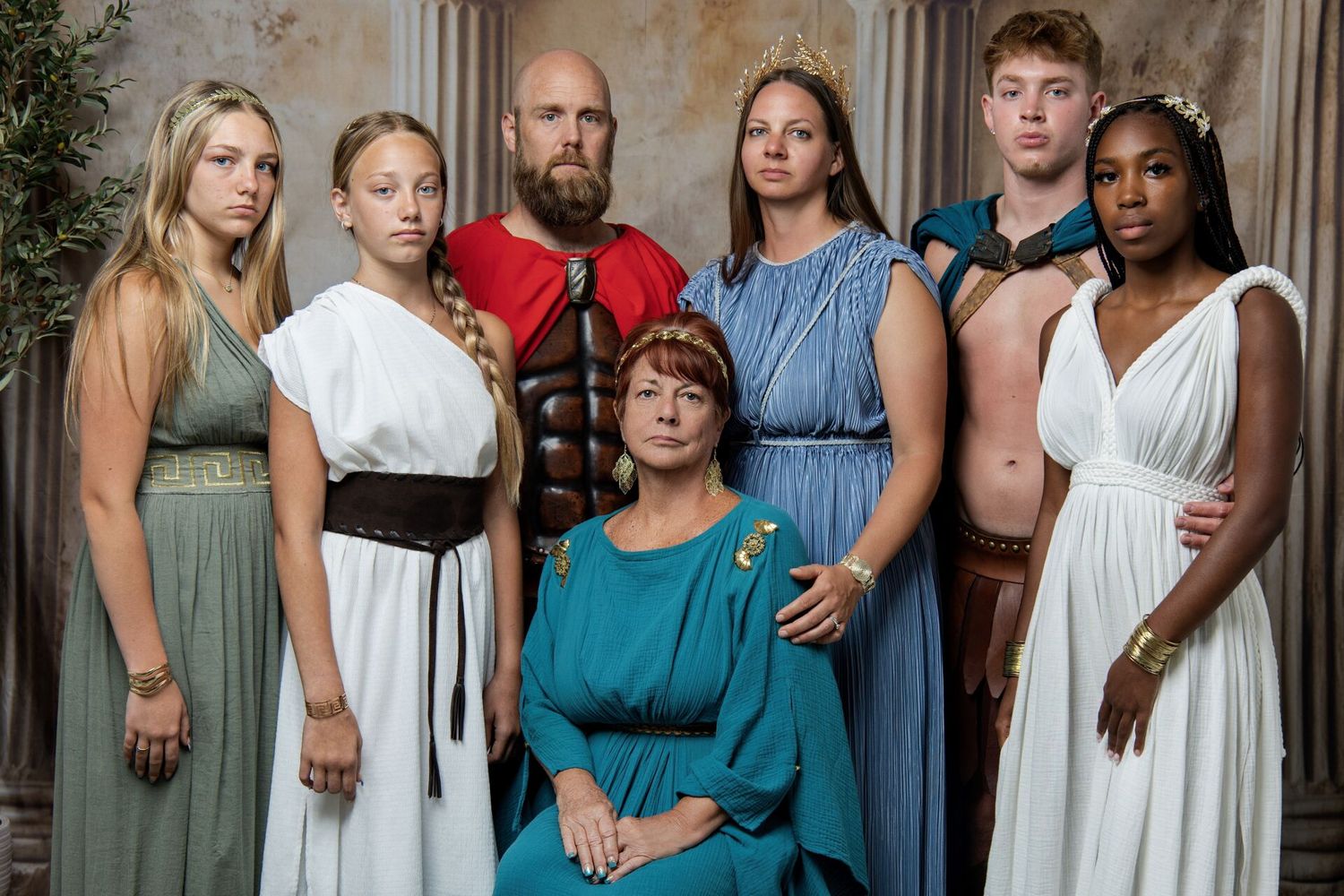 Create family memories in Athens with a Greek mythology portrait session inspired by Ancient Greece and cinematic GreekClick style.