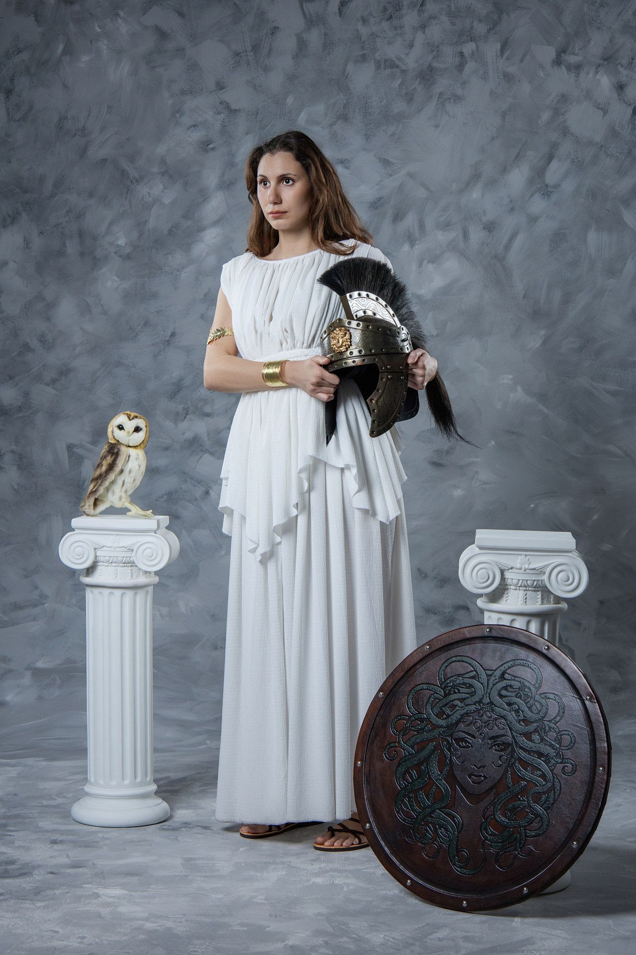 A unique memory for those who visit Athens: Get your picture taken as the wise Goddess Athena in a professional studio.