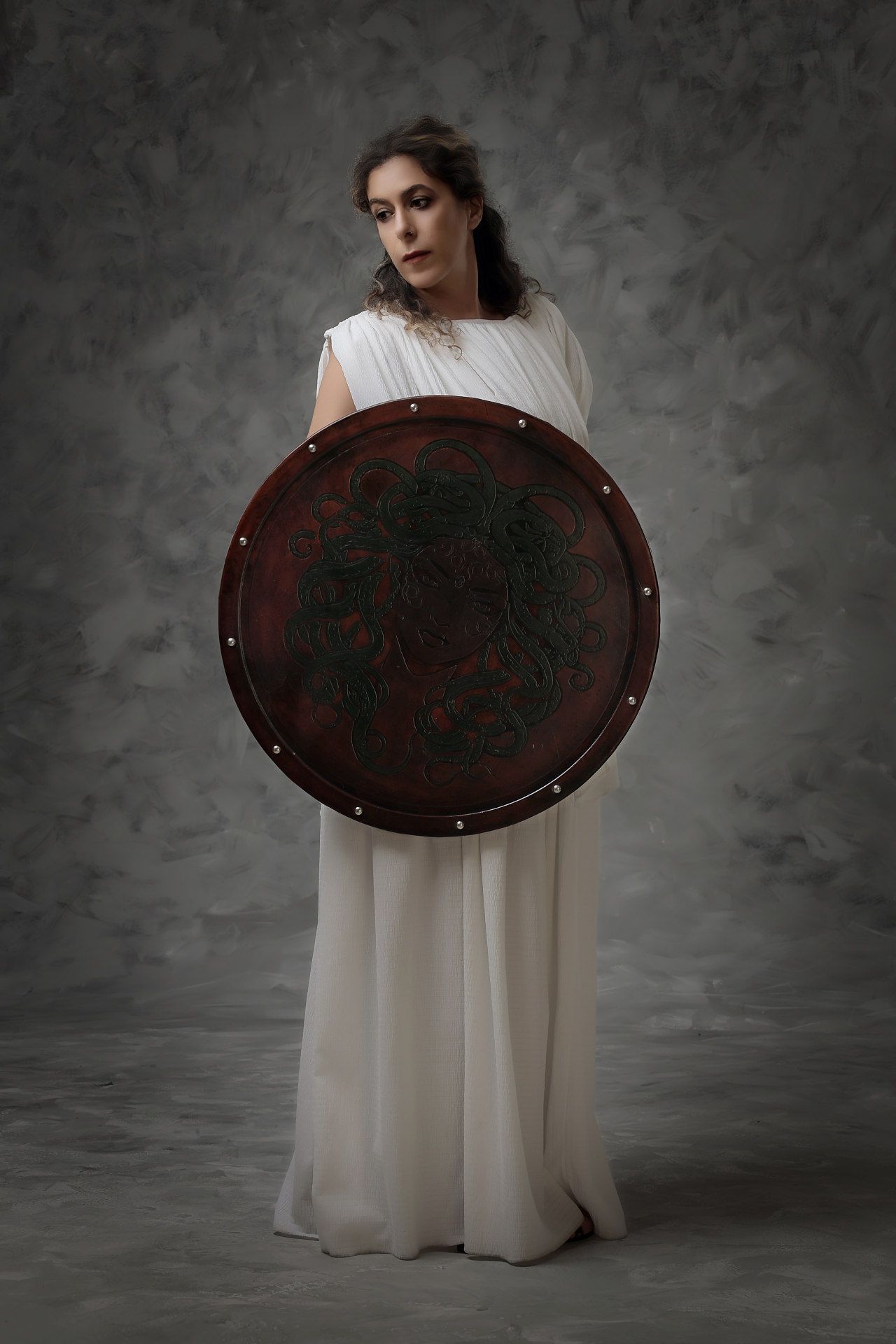 Your professional photo in ancient Greek costume of Athena: The ultimate artistic souvenir from your trip to Greece.