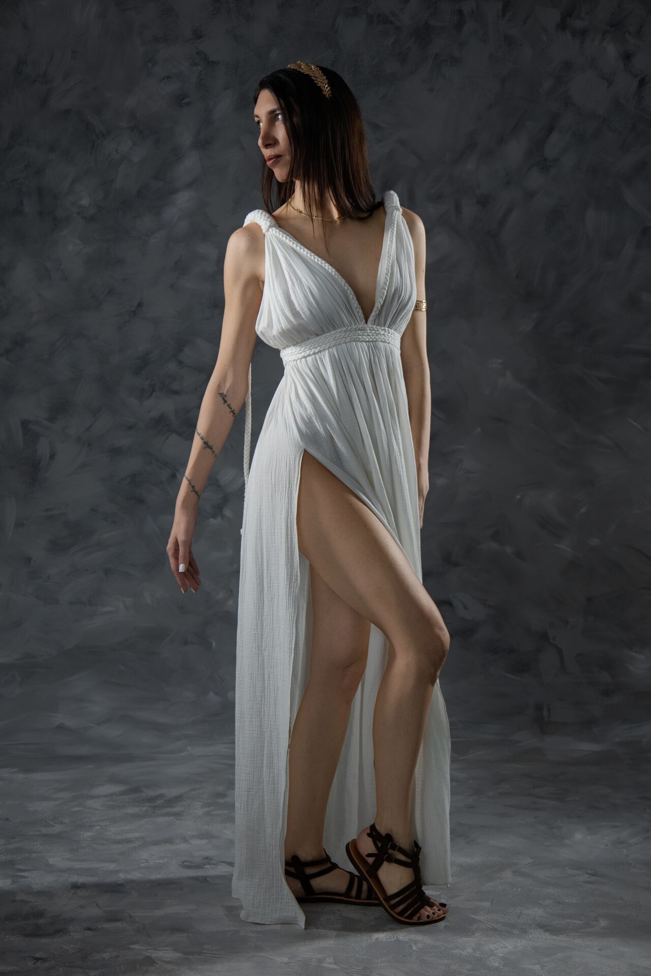 A beautiful memory for moms who visit Athens: Get your picture taken in a graceful Ancient Greek gown.