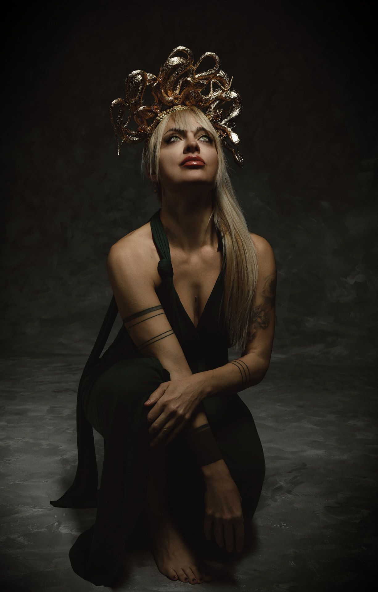 Get photographed as the mythical Medusa in Athens with an stunning snake headpiece and ancient Greek dress.